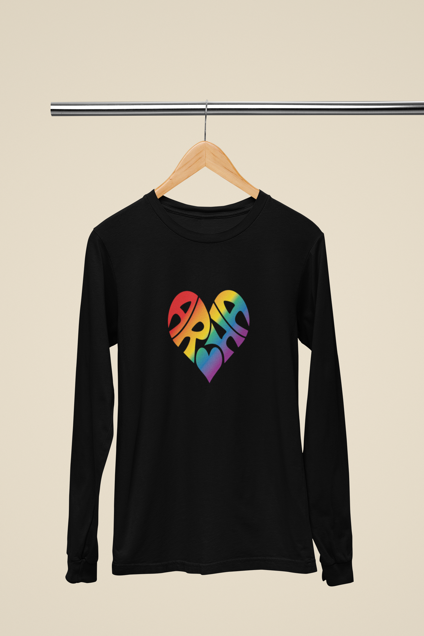 Aroha Heart (Red) - Long Sleeve Tee