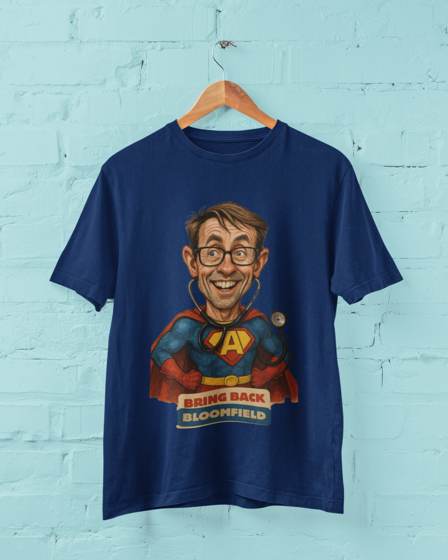 BRING BLOOMFIELD BACK -ARTIST ALICE CHISNELL-KALOUNIVITI -T-SHIRT
