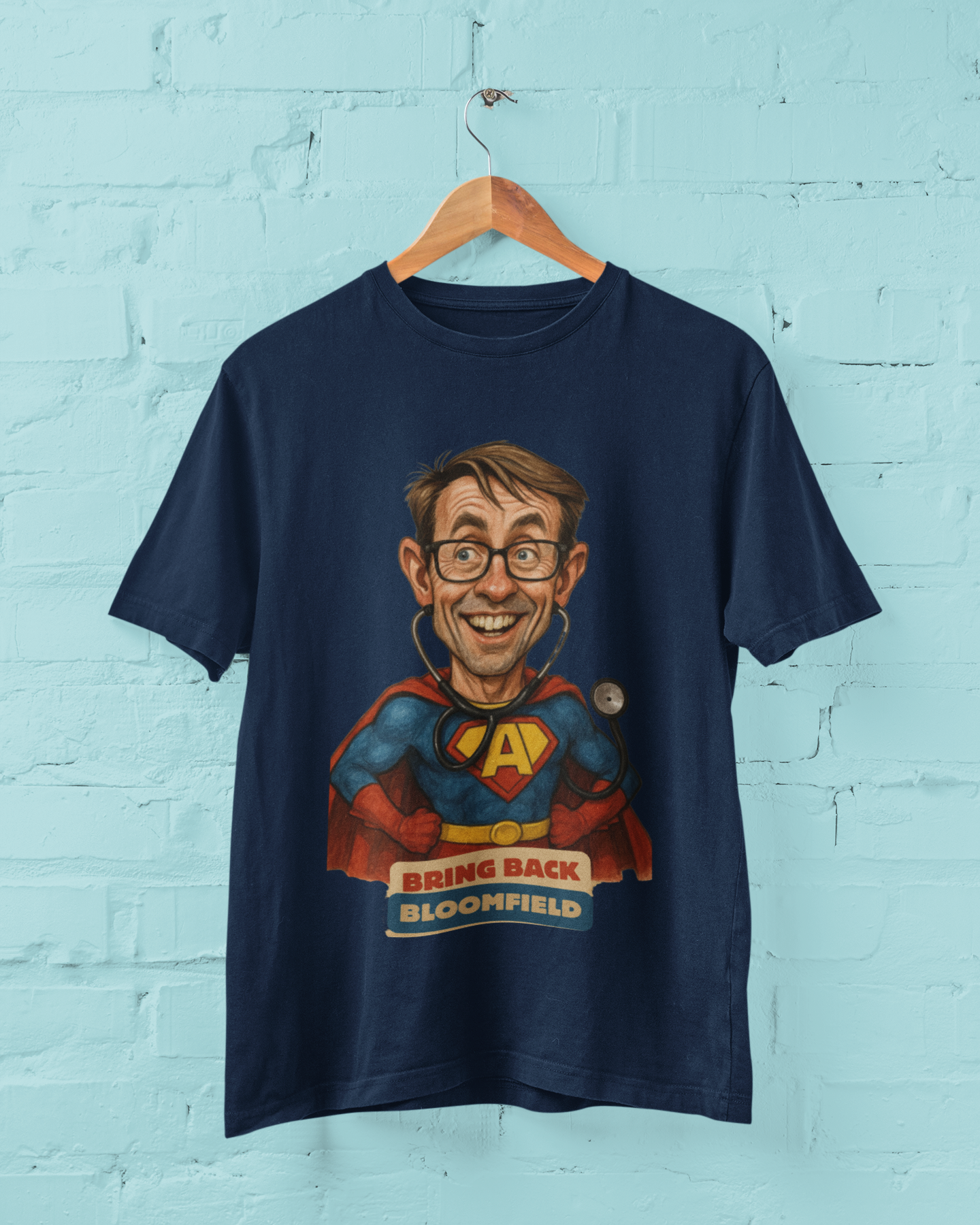 BRING BLOOMFIELD BACK -ARTIST ALICE CHISNELL-KALOUNIVITI -T-SHIRT