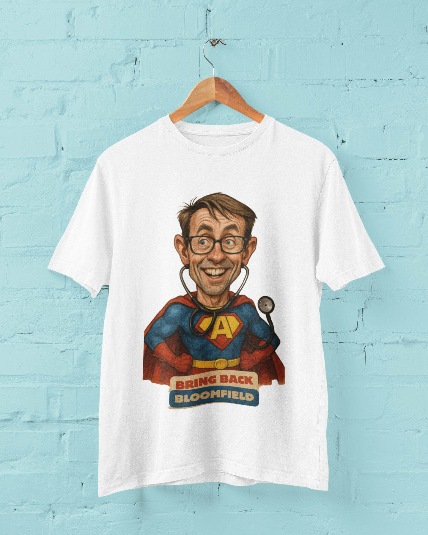 BRING BLOOMFIELD BACK -ARTIST ALICE CHISNELL-KALOUNIVITI -T-SHIRT
