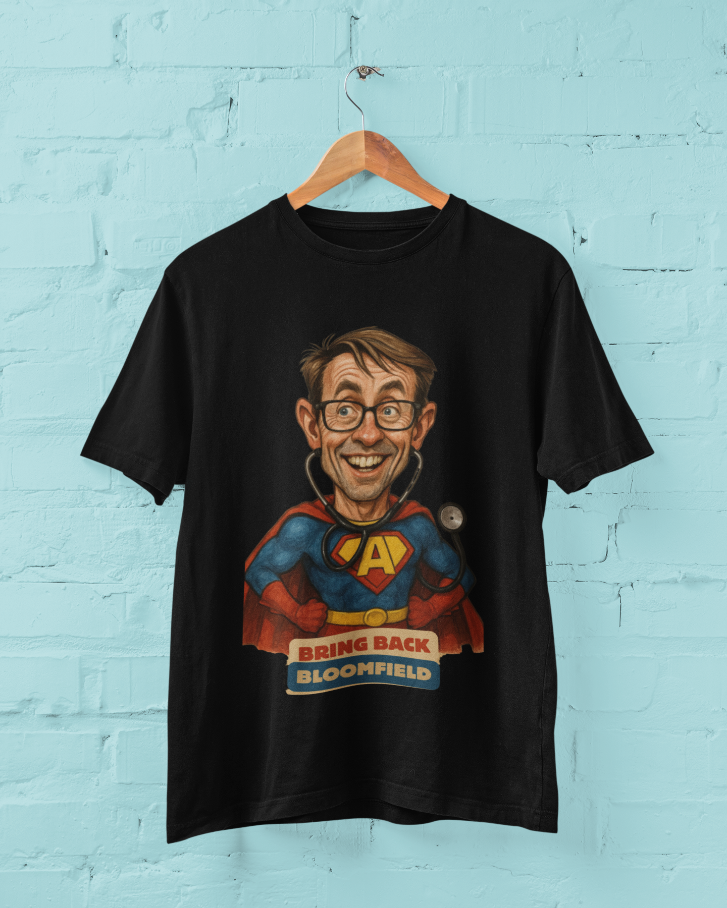 BRING BLOOMFIELD BACK -ARTIST ALICE CHISNELL-KALOUNIVITI -T-SHIRT