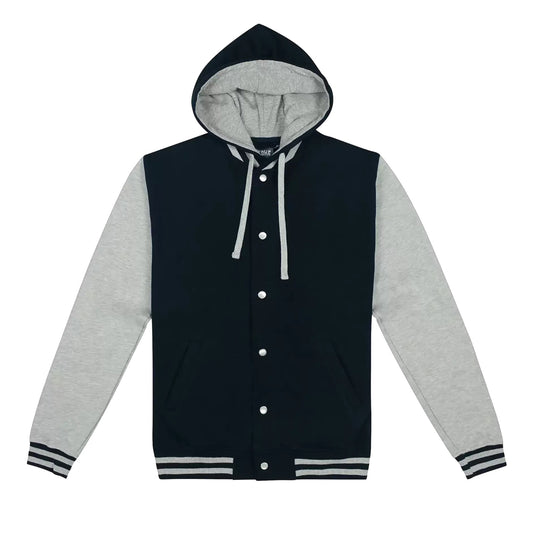 HOODED LETTERMAN JACKET