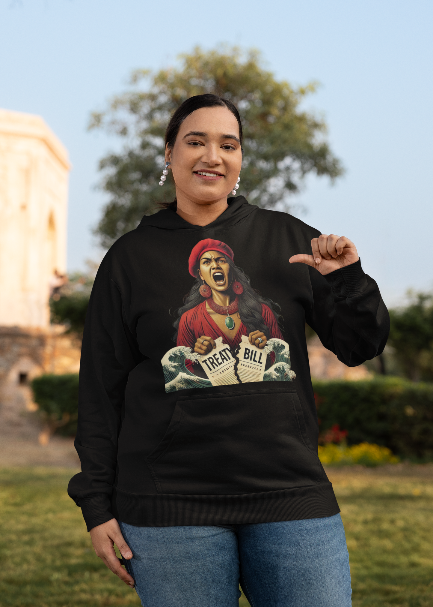 NO BILL - ARTIST ALICE CHISNELL-KALOUNIVITI - HOODIE