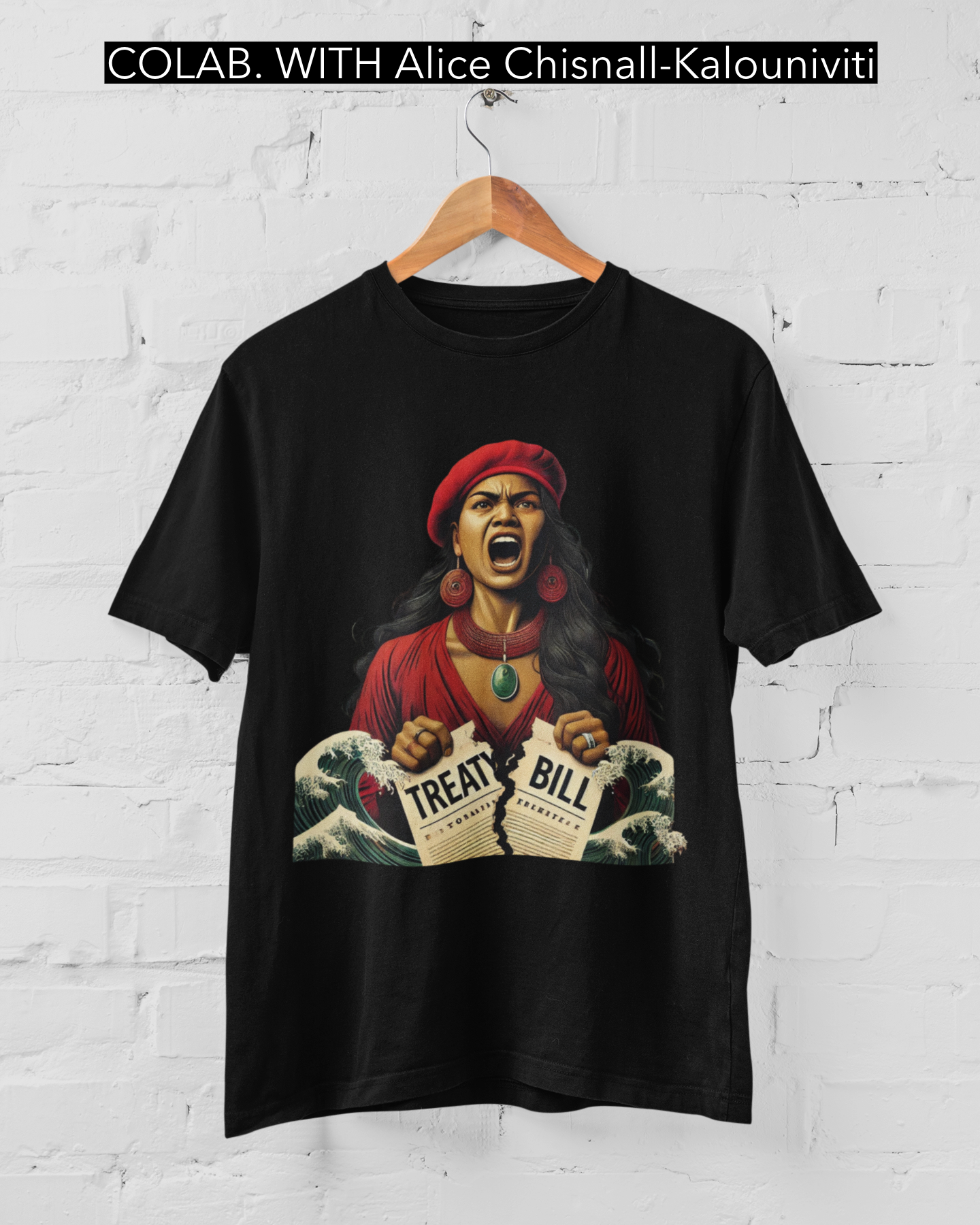 NO BILL - ARTIST ALICE CHISNALL-KALOUNIVITI - T-SHIRT