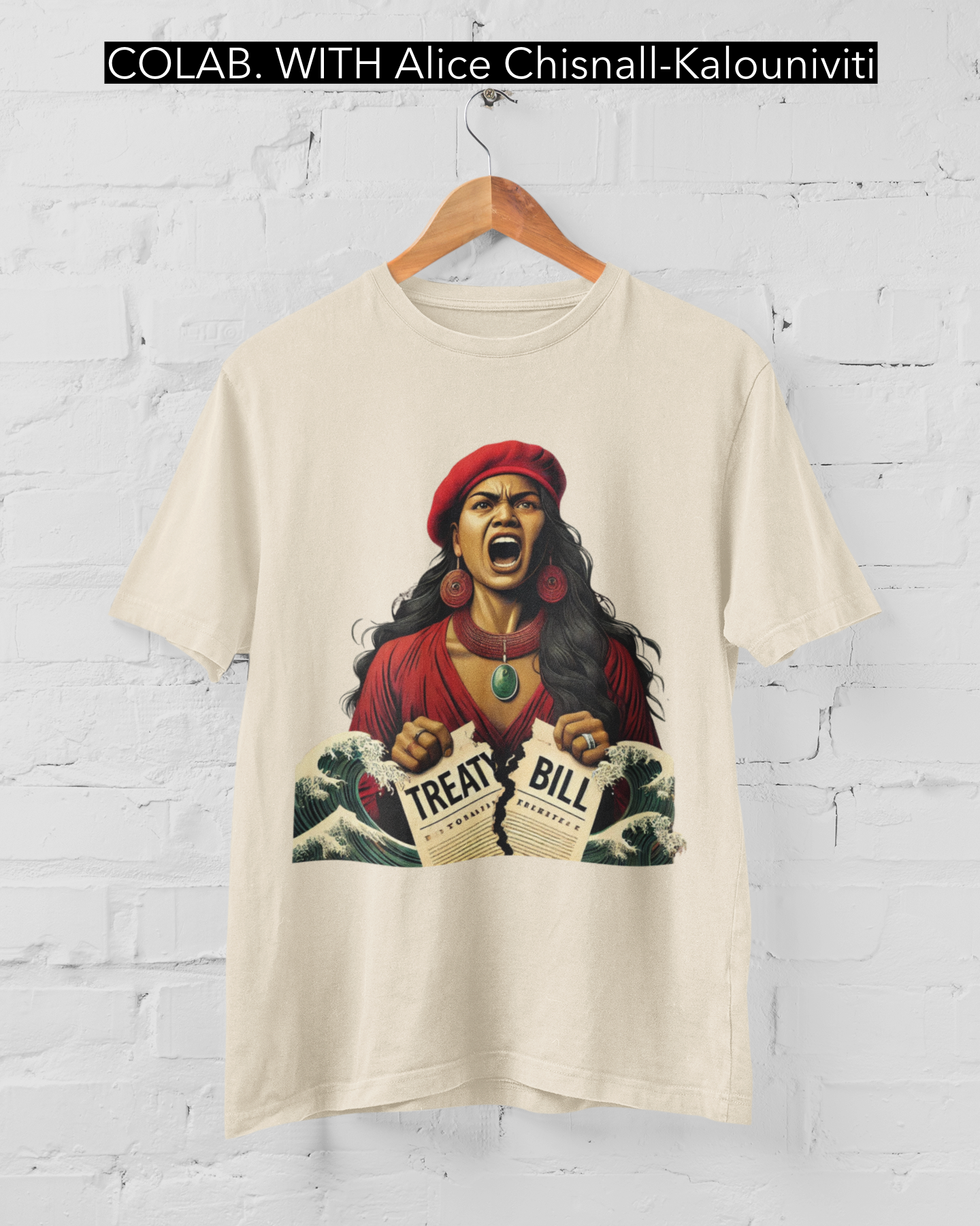 NO BILL - ARTIST ALICE CHISNALL-KALOUNIVITI - T-SHIRT