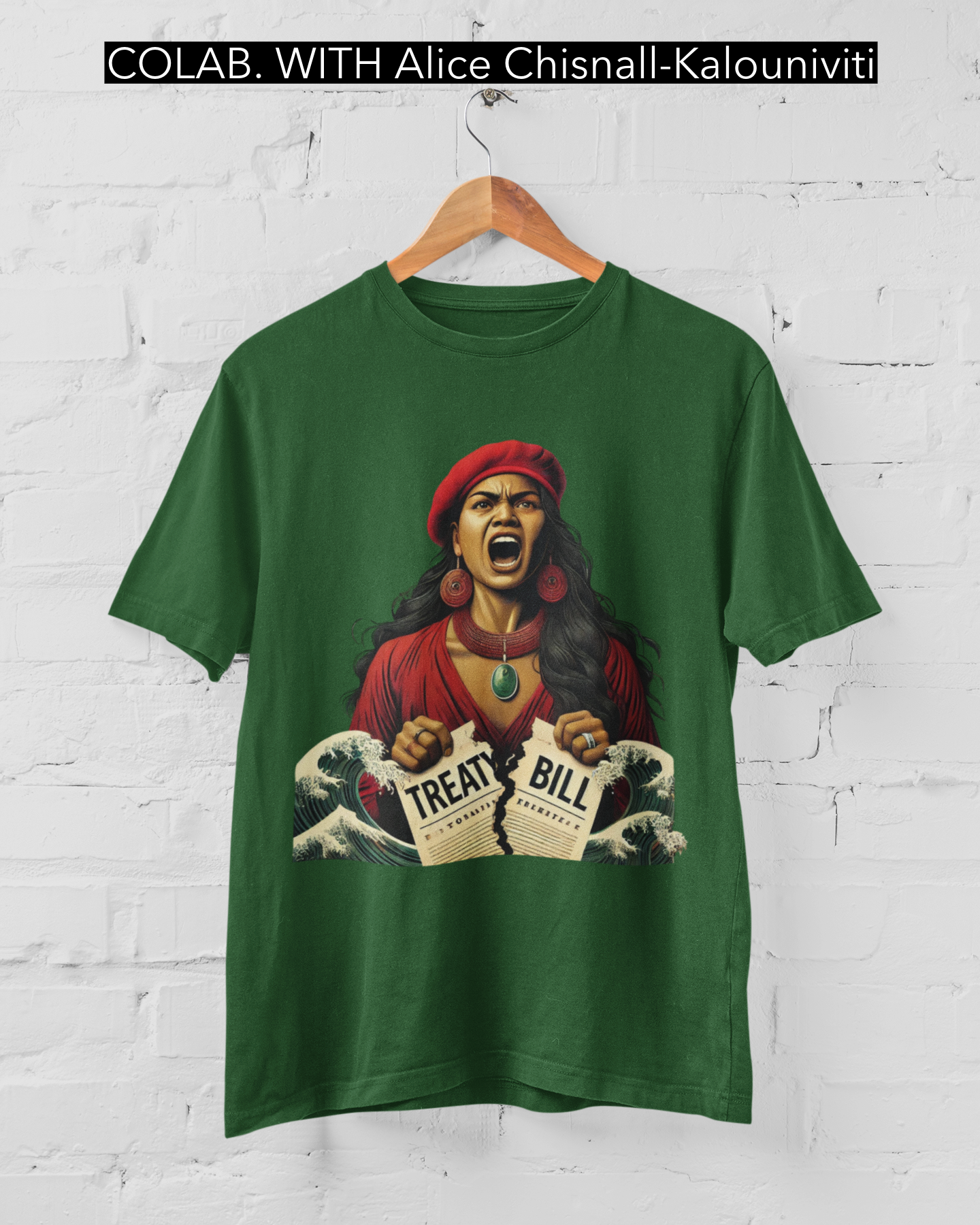 NO BILL - ARTIST ALICE CHISNALL-KALOUNIVITI - T-SHIRT