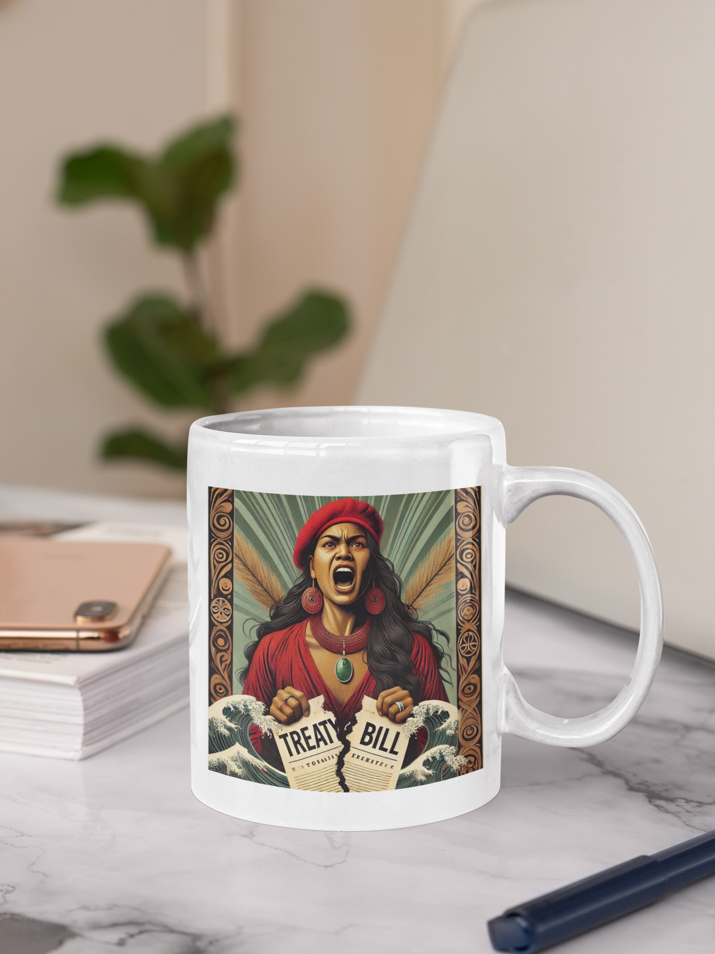 COLLECTORS MUG - NO BILL - ARTIST ALICE CHISNELL-KALOUNIVITI