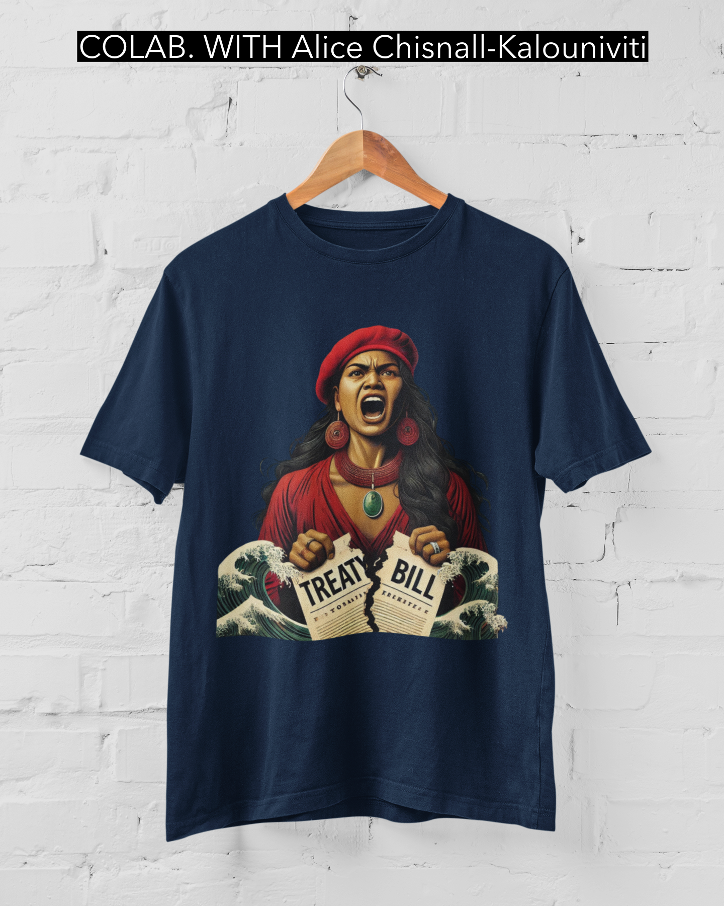 NO BILL - ARTIST ALICE CHISNALL-KALOUNIVITI - T-SHIRT
