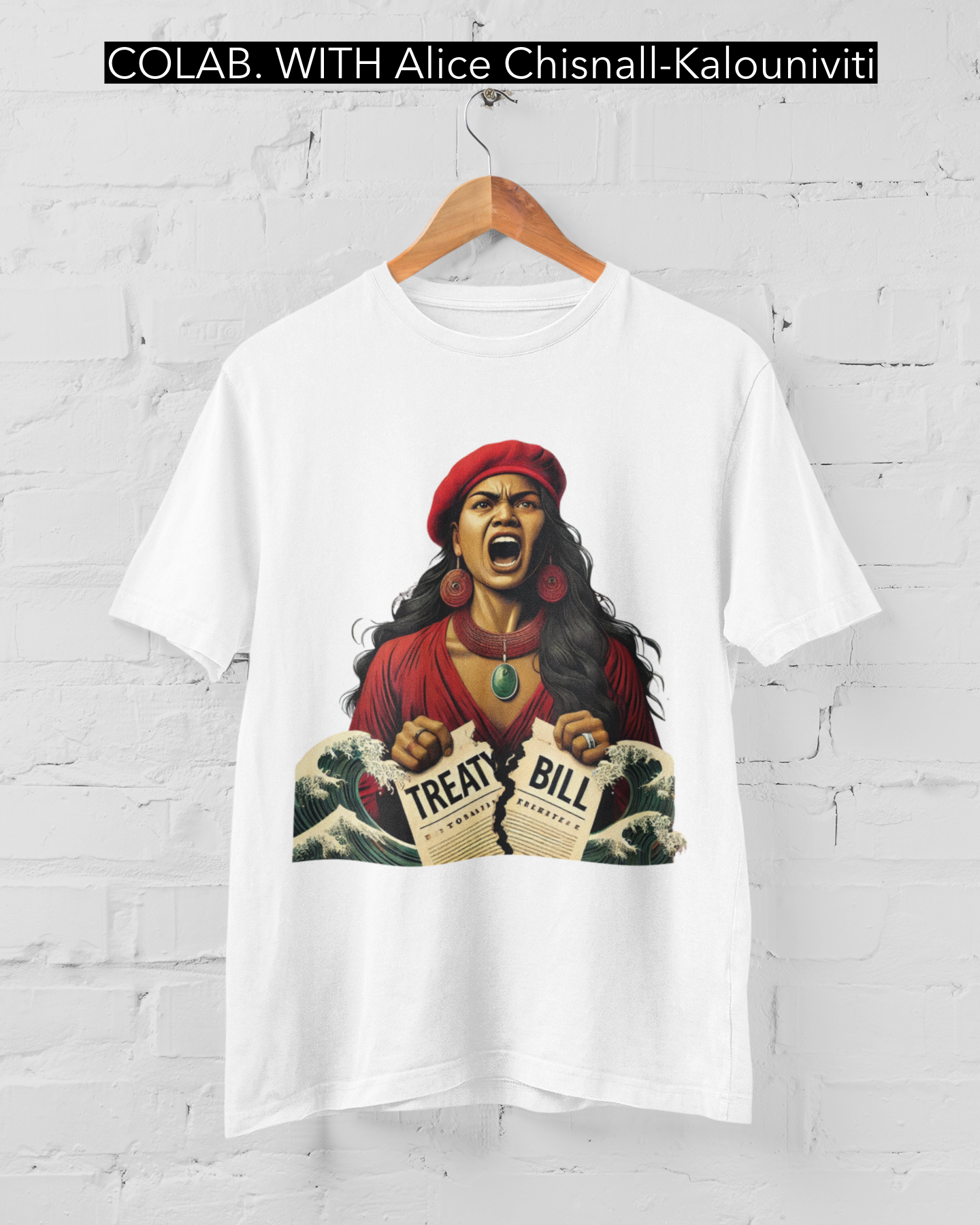 NO BILL - ARTIST ALICE CHISNALL-KALOUNIVITI - T-SHIRT