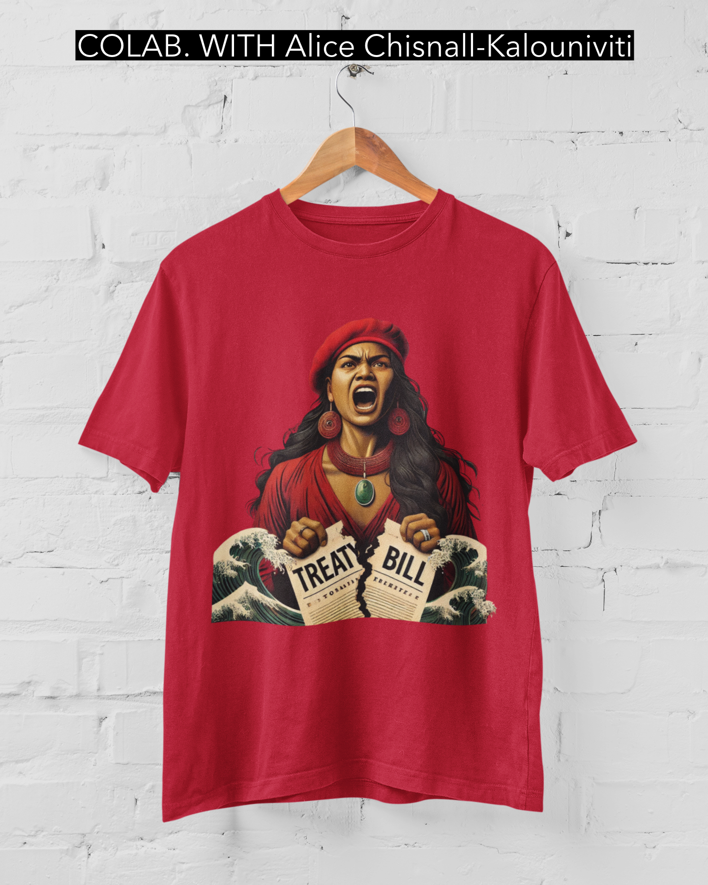 NO BILL - ARTIST ALICE CHISNALL-KALOUNIVITI - T-SHIRT
