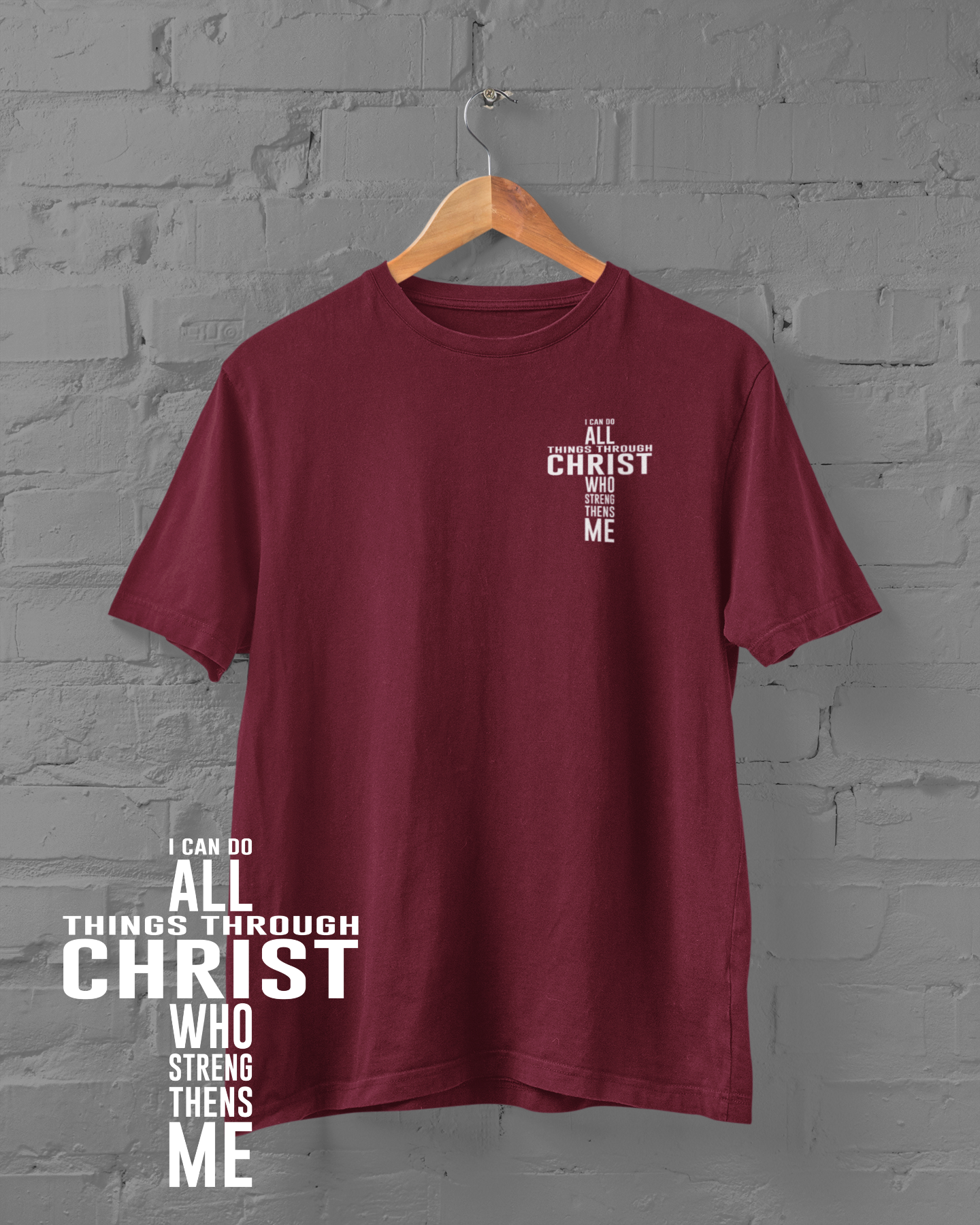 Everything Through Christ - Badge - Adult Tee
