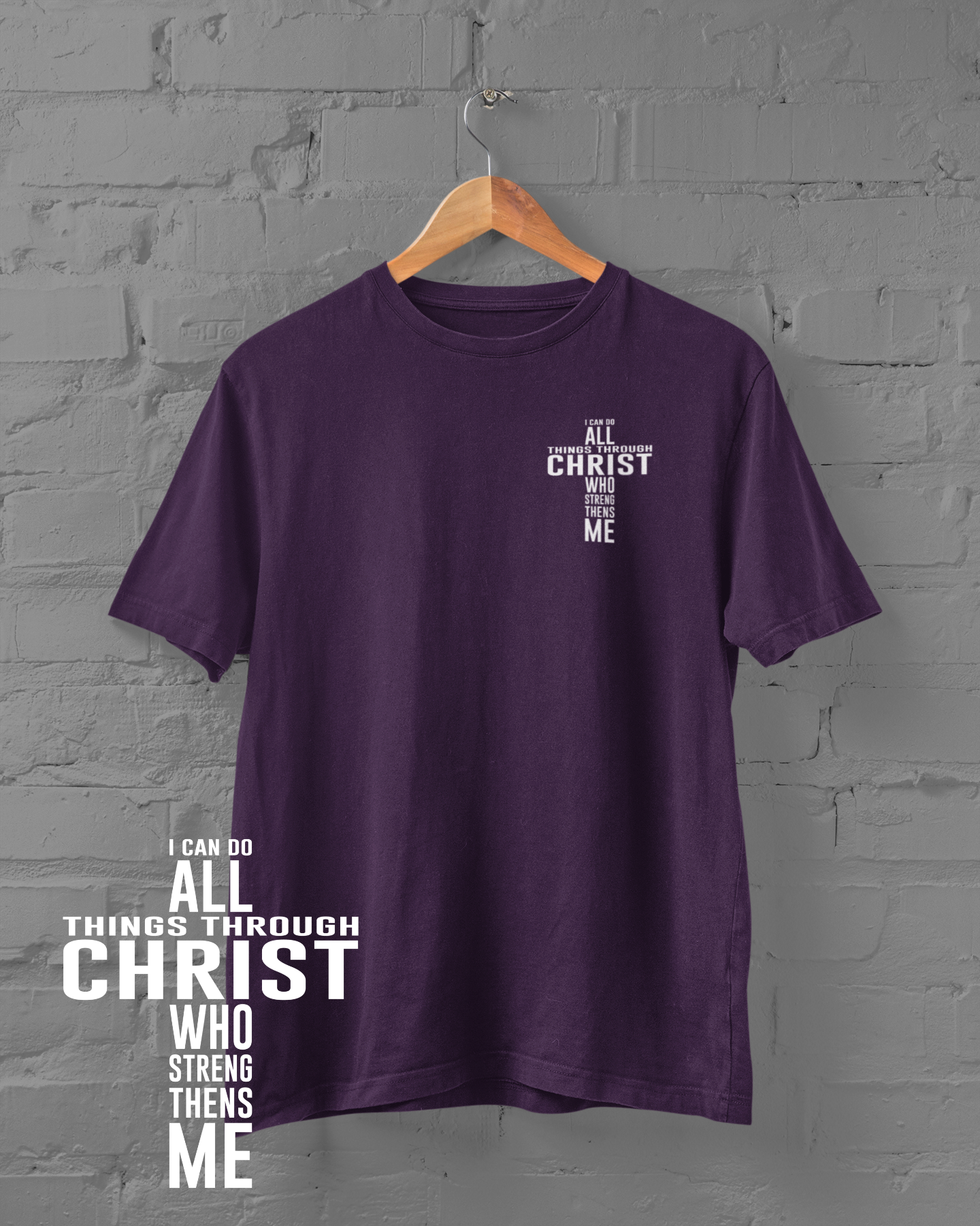 Everything Through Christ - Badge - Adult Tee