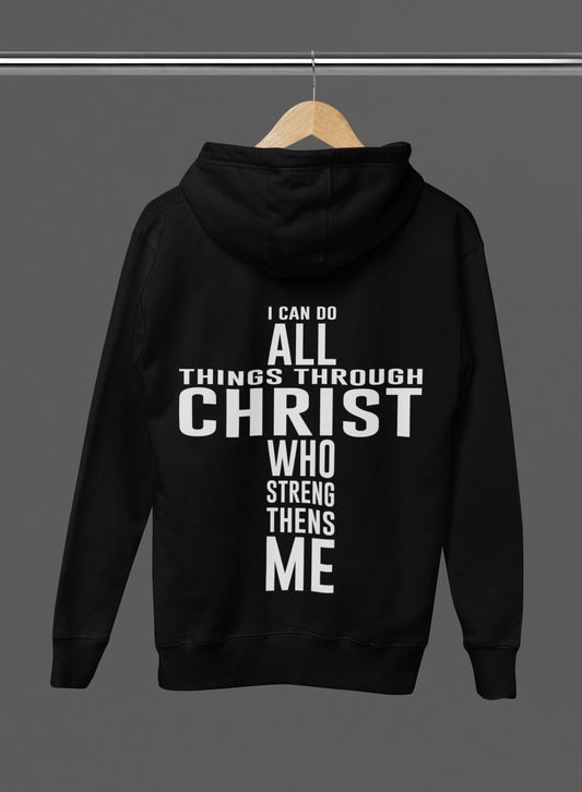 I DO ALL THINGS THROUGH CHRIST - ADULT HOODIE