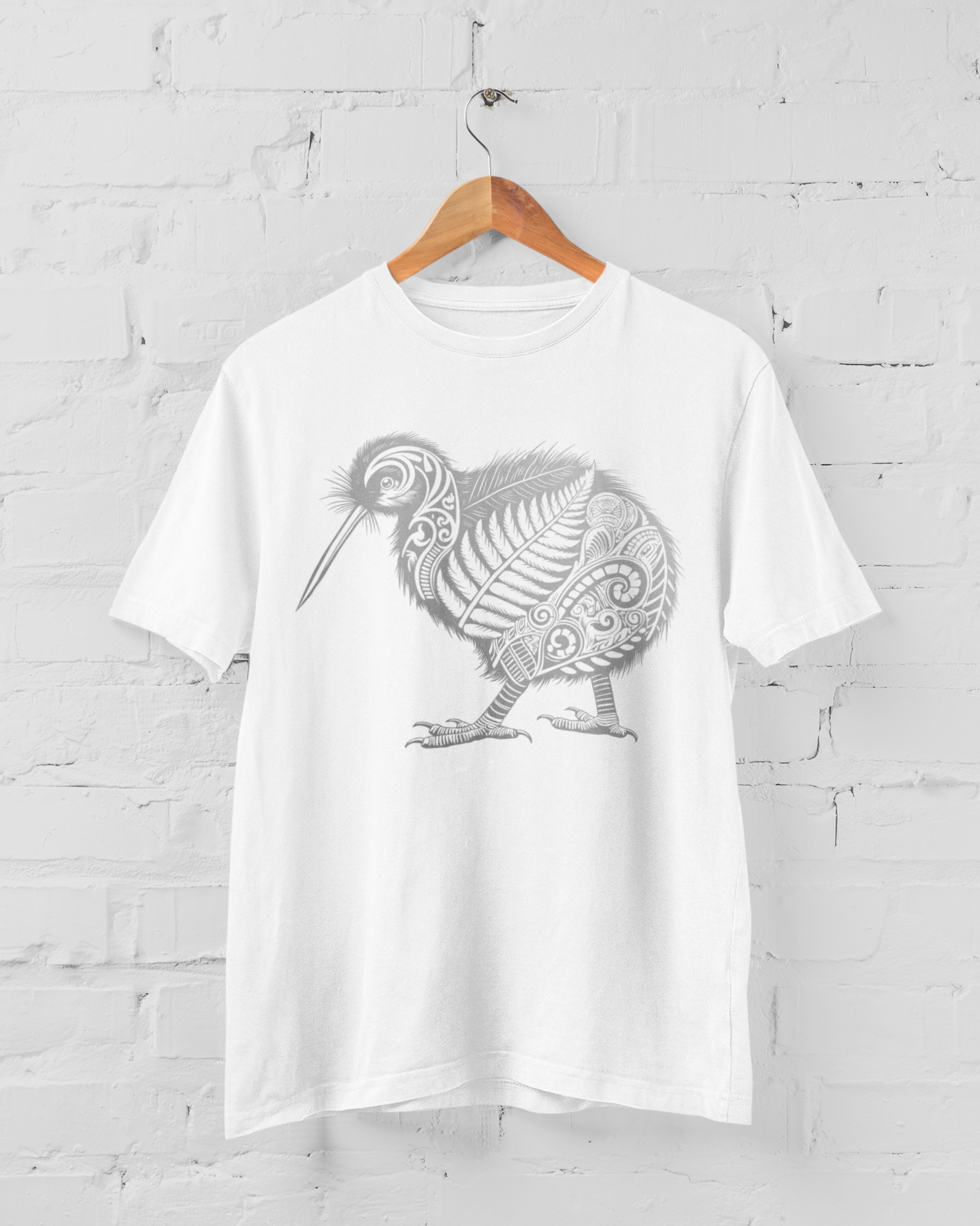 NATIVE KIWI (silver gray) - ADULT TEE