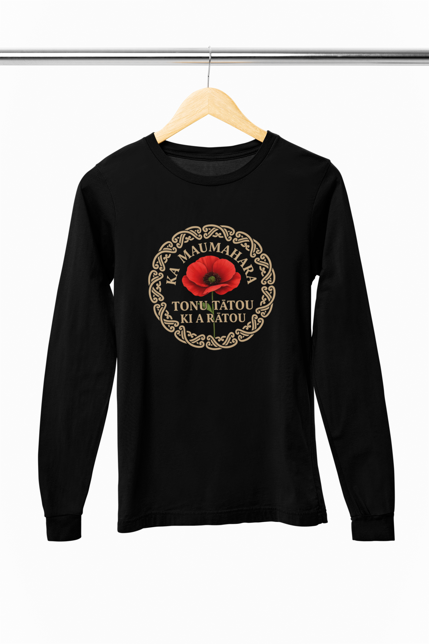 Anzac - Ka maumahara tonu tātou ki a rātou - 2026 - Adult Long Sleeve Tee
