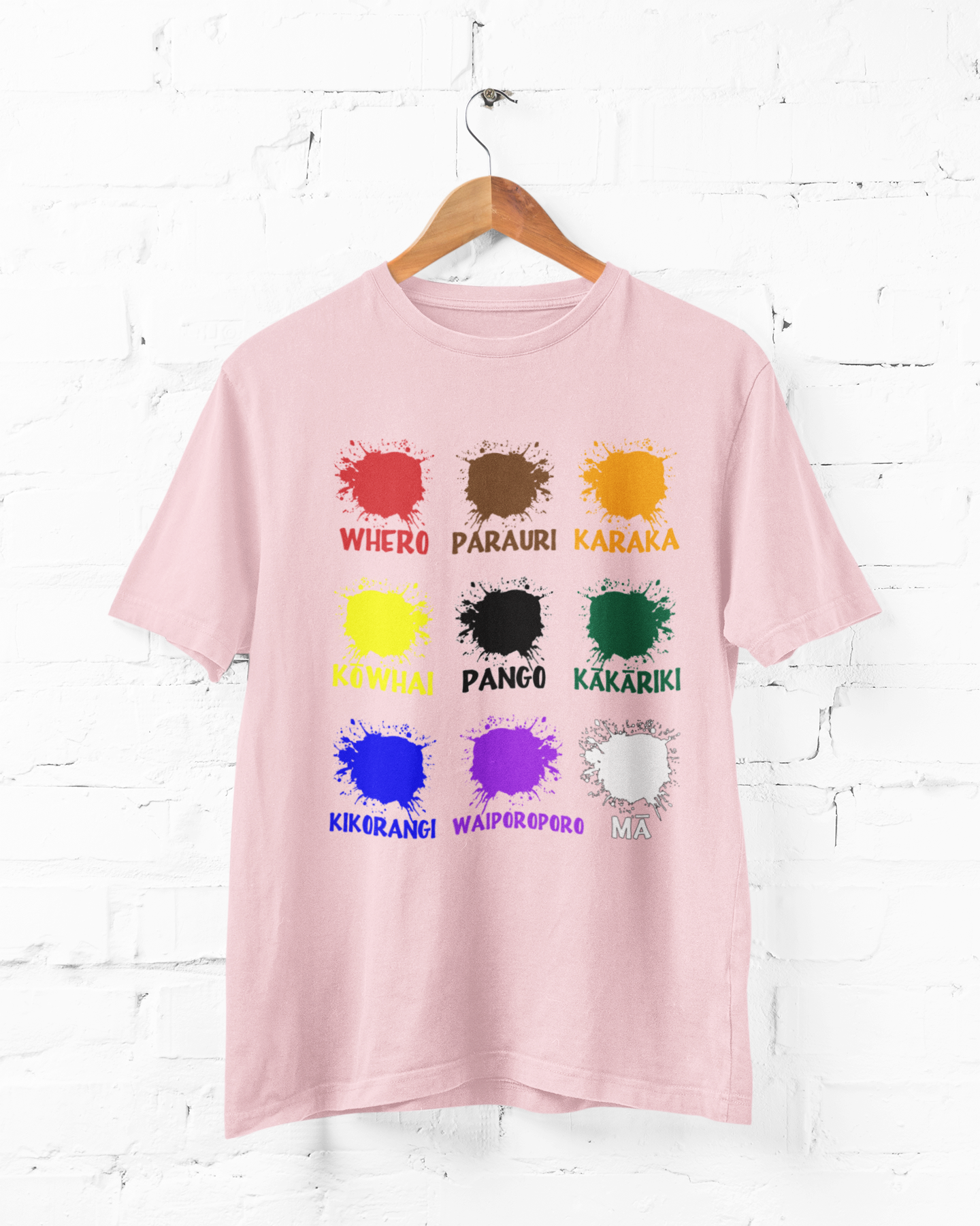 TE REO COLOUR PATCHES - ADULTS TEE