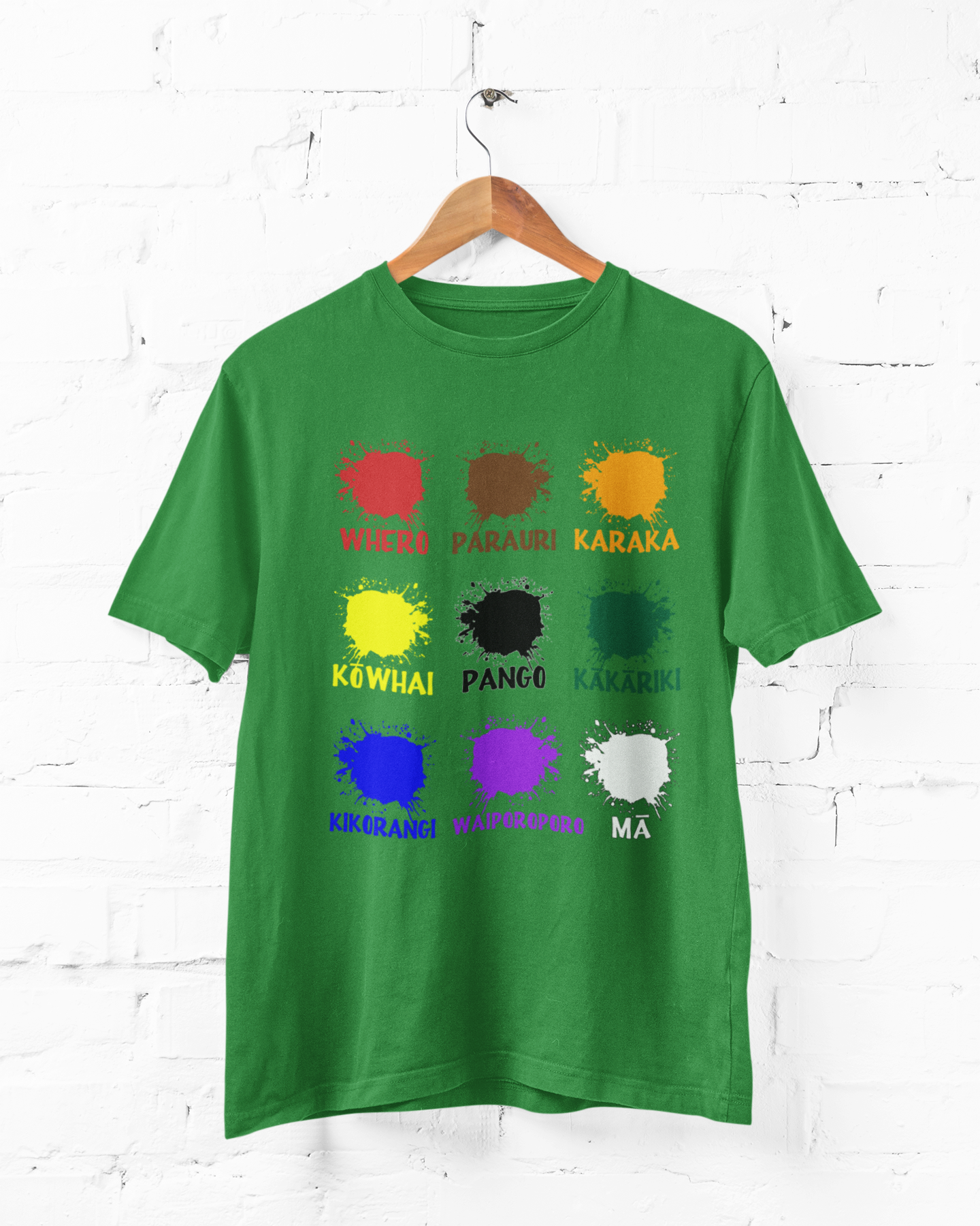 TE REO COLOUR PATCHES - ADULTS TEE