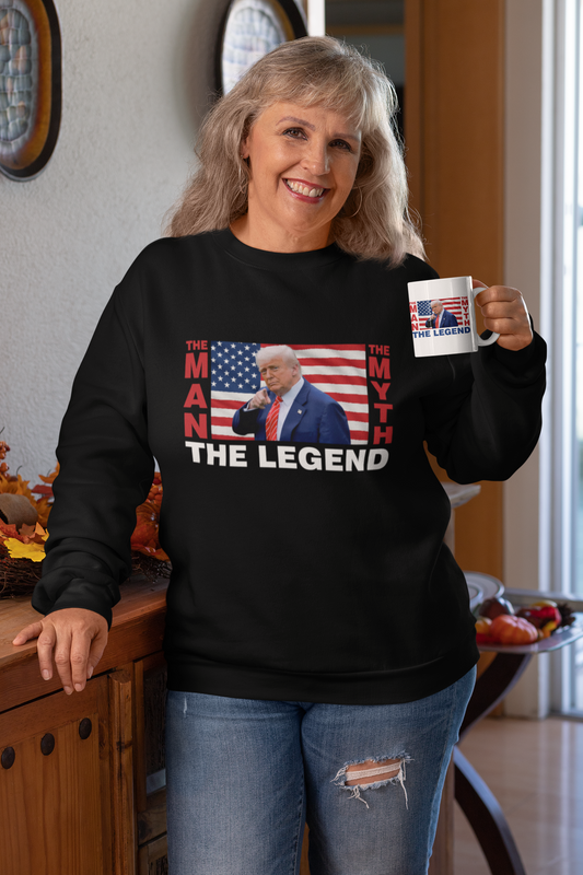 TRUMP THE LEGEND - ADULT CREWNECK