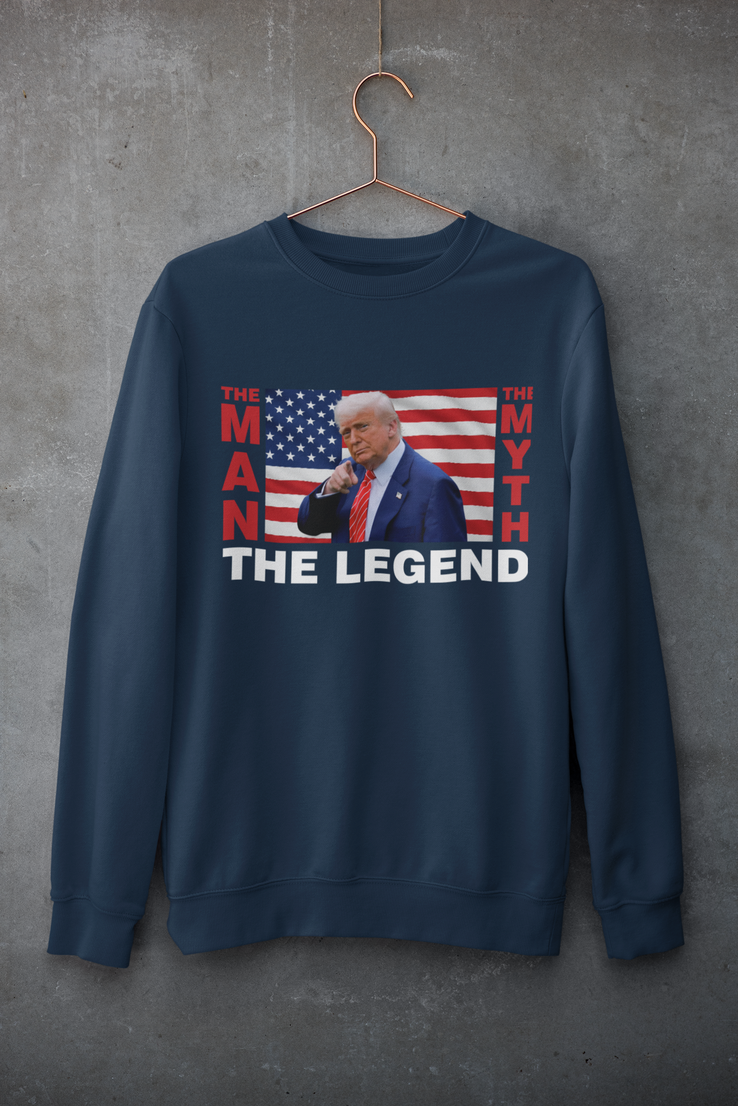 TRUMP THE LEGEND - ADULT CREWNECK