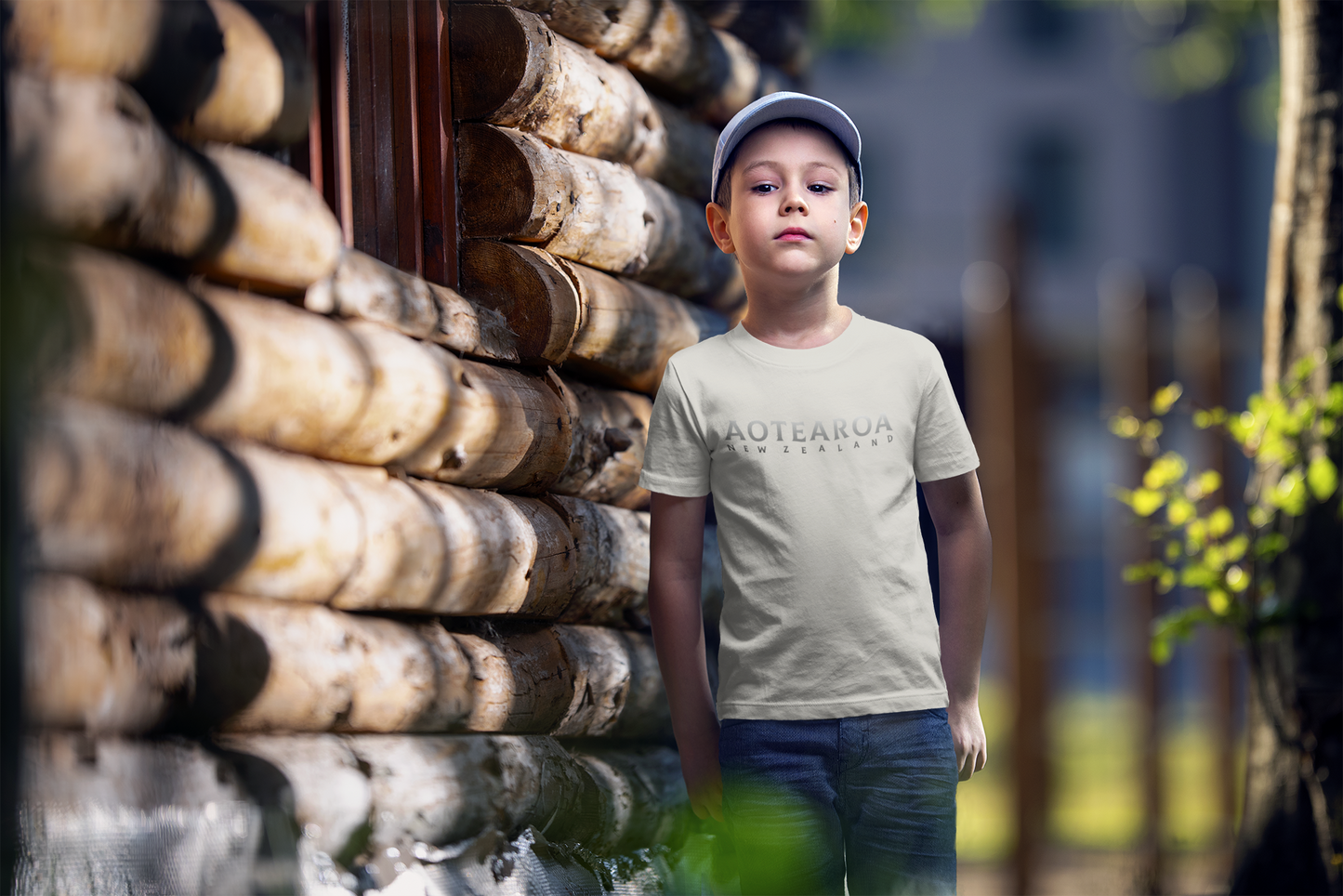 Aotearoa NZ (silver) - Kids Tee