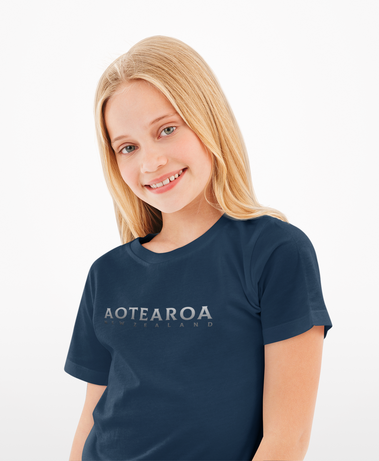 Aotearoa NZ (silver) - Kids Tee