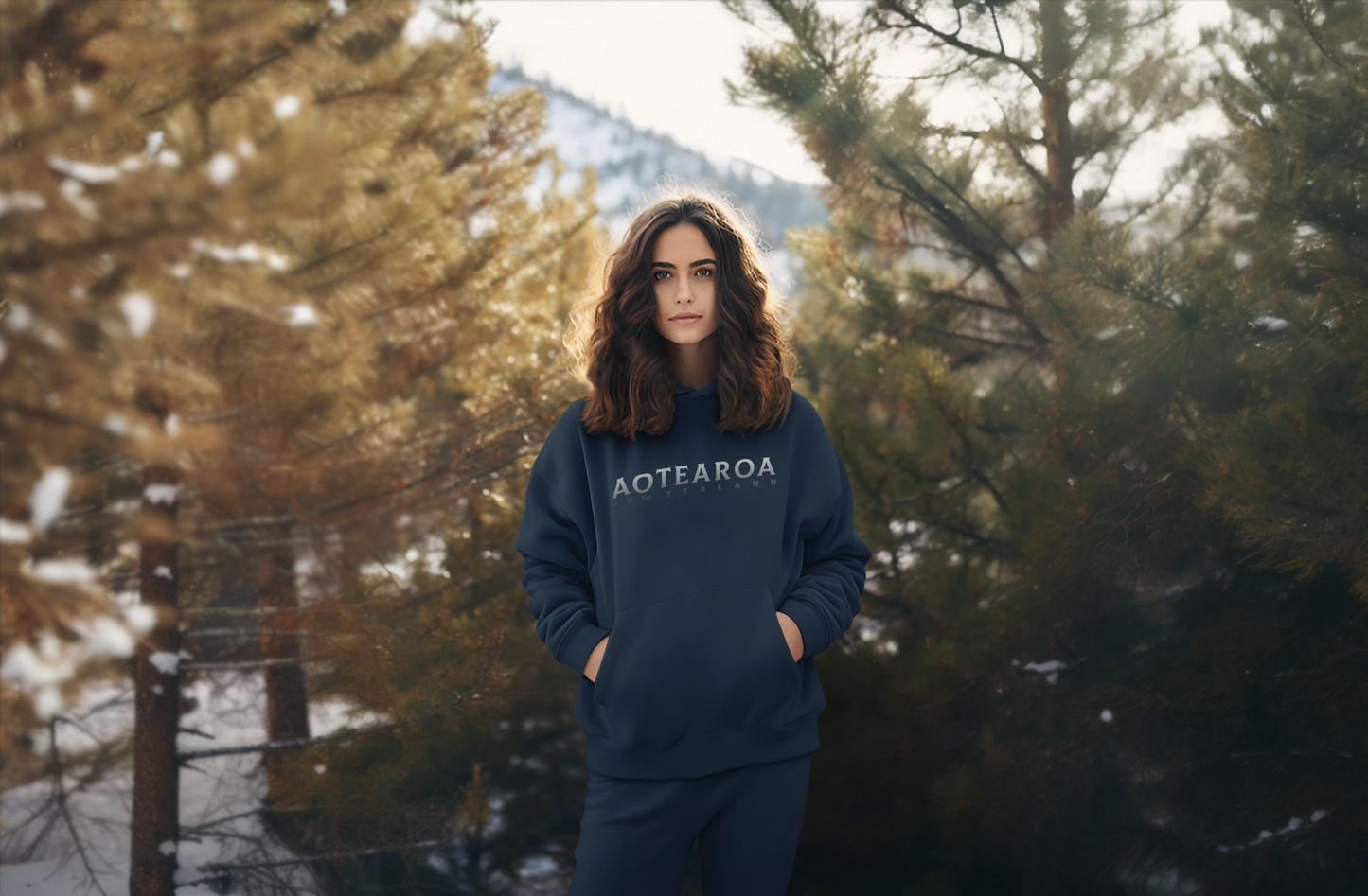 Aotearoa NZ (silver) - Adult Hoodie