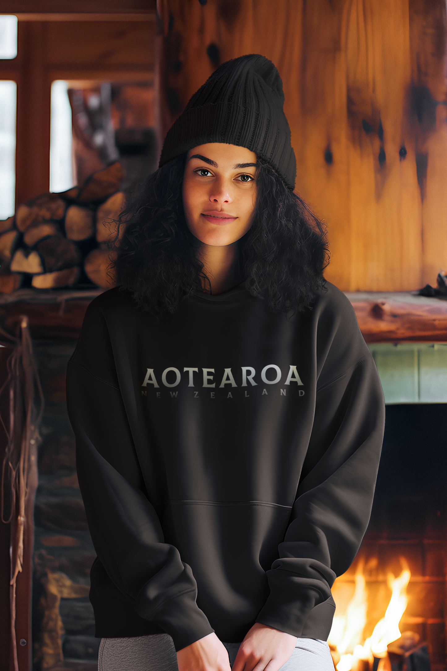 Aotearoa NZ (silver) - Adult Hoodie