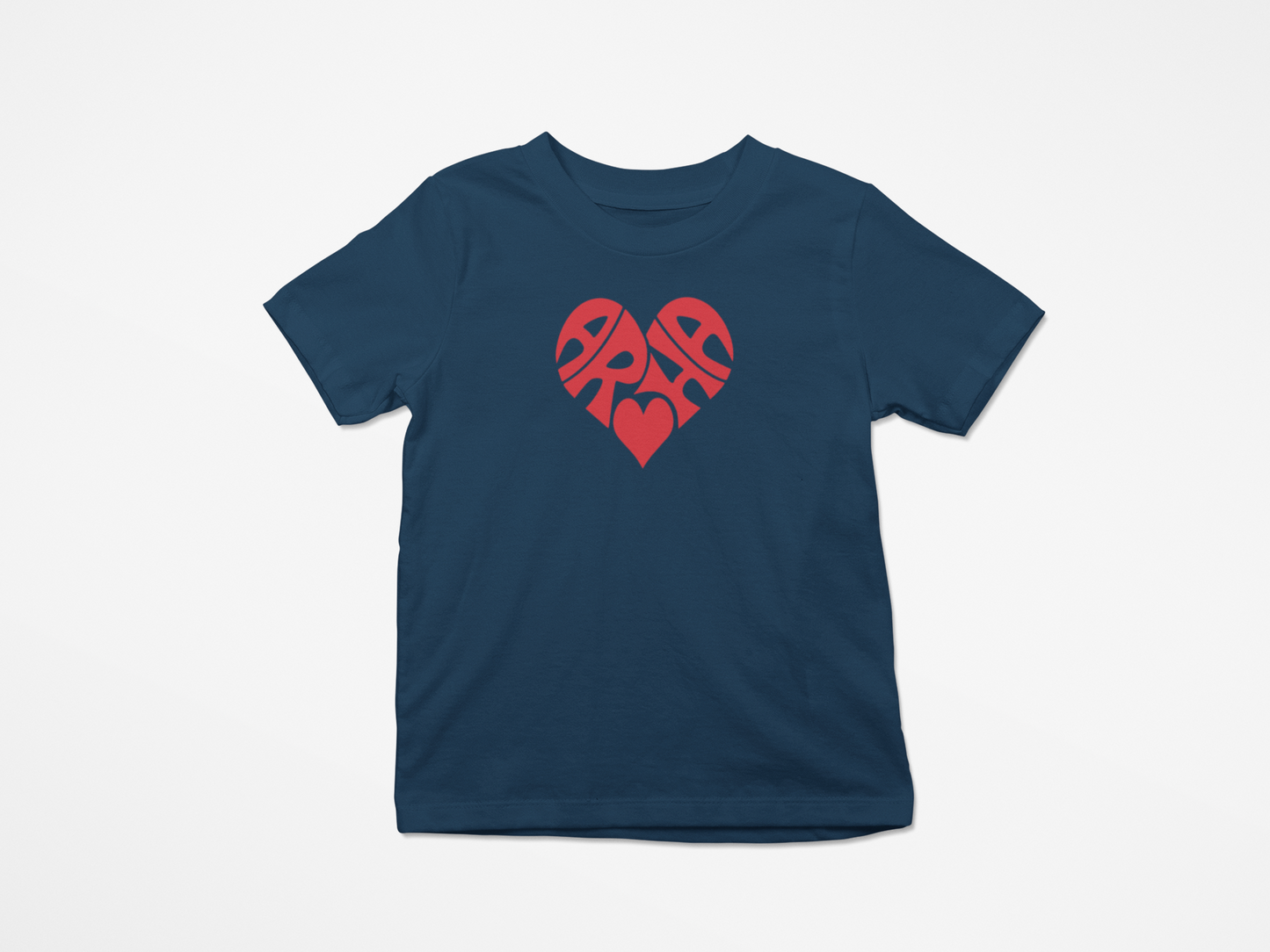 Aroha Heart - Red - Kids Tee