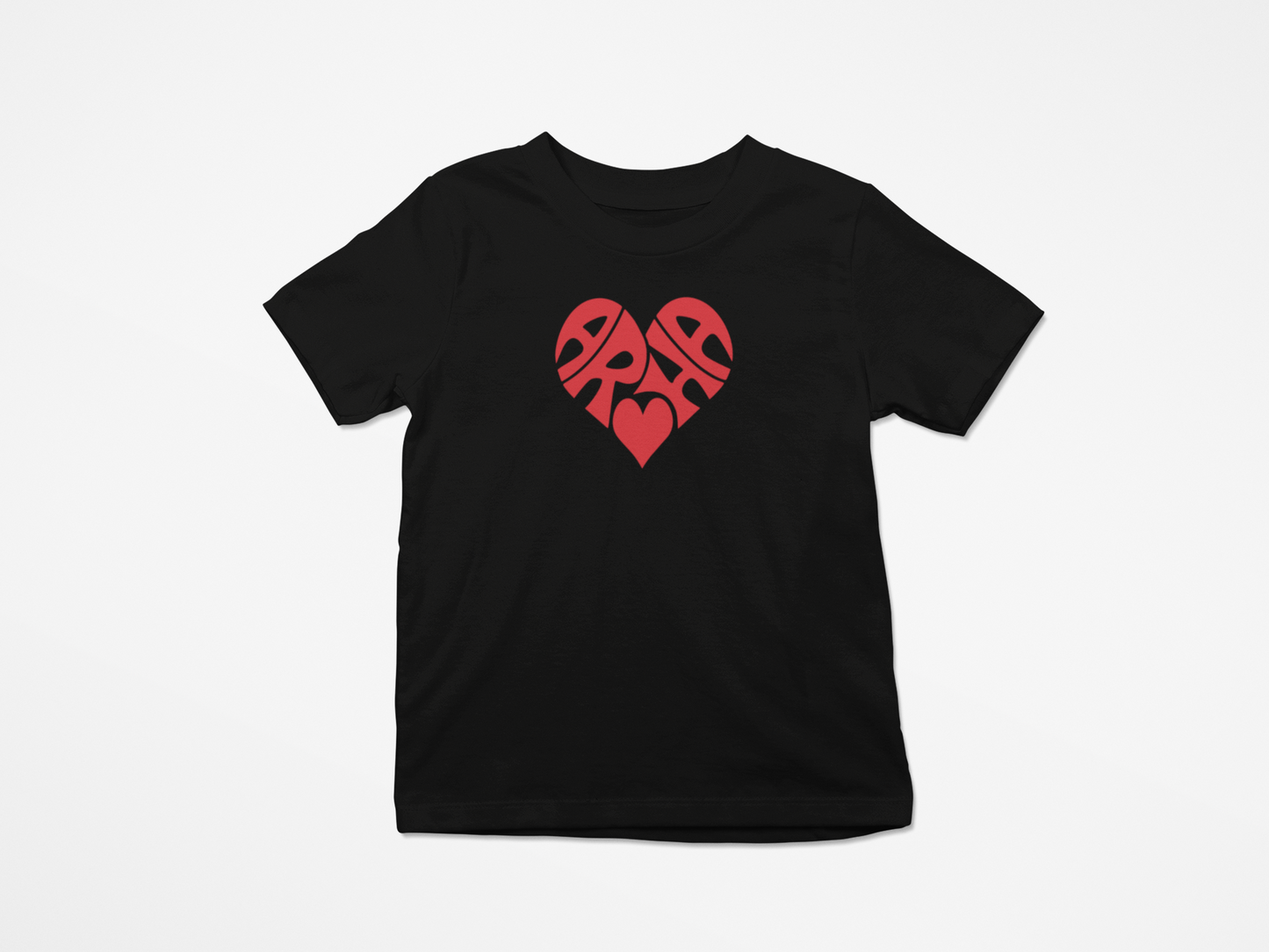 Aroha Heart - Red - Kids Tee