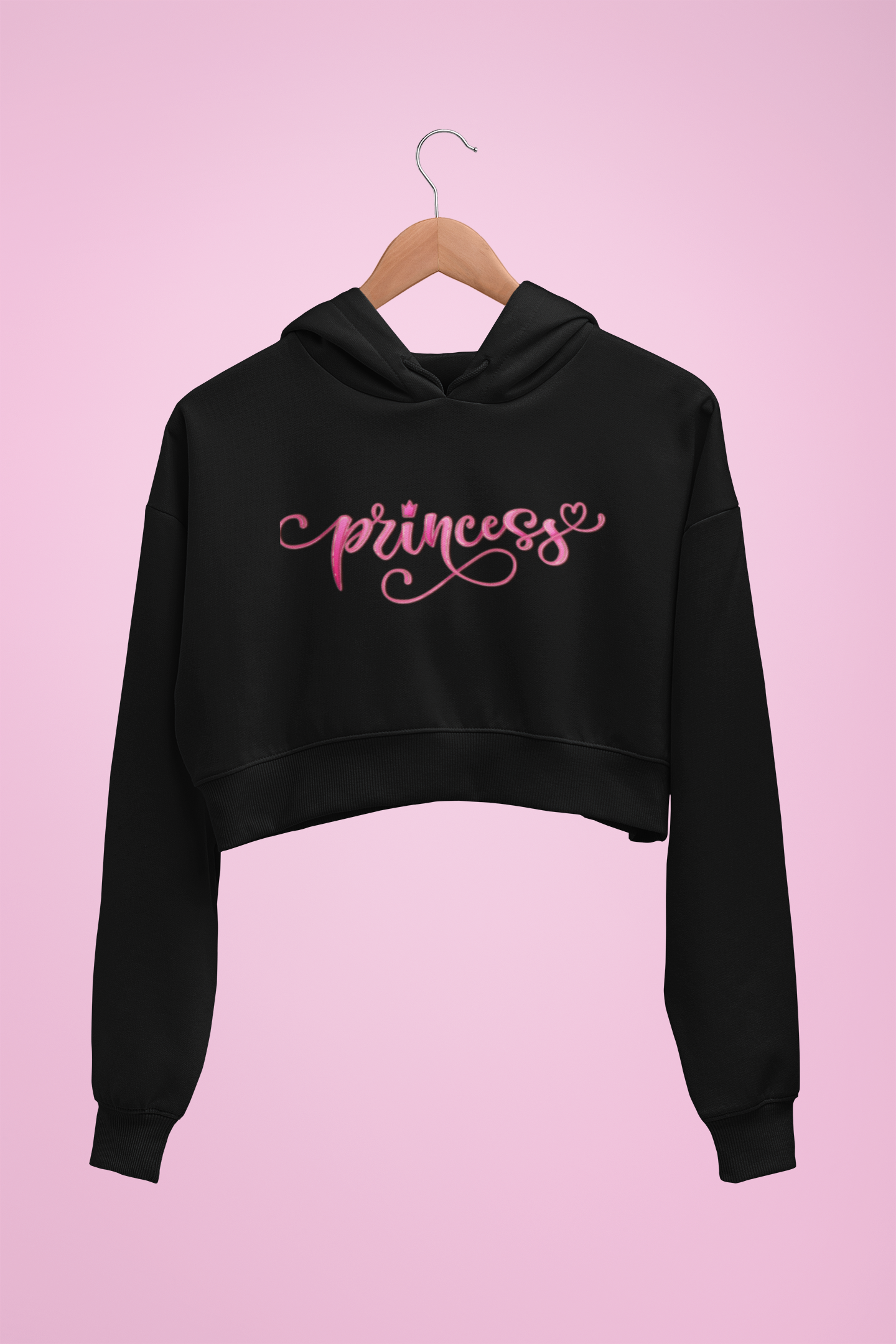 Crowned Heart Crop Sweat/Hoodie
