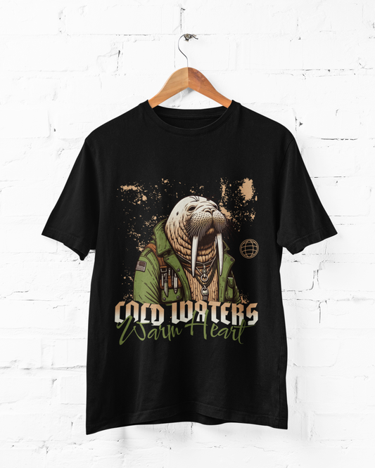 COLD WATERS, WARM HEART - ADULT TEE
