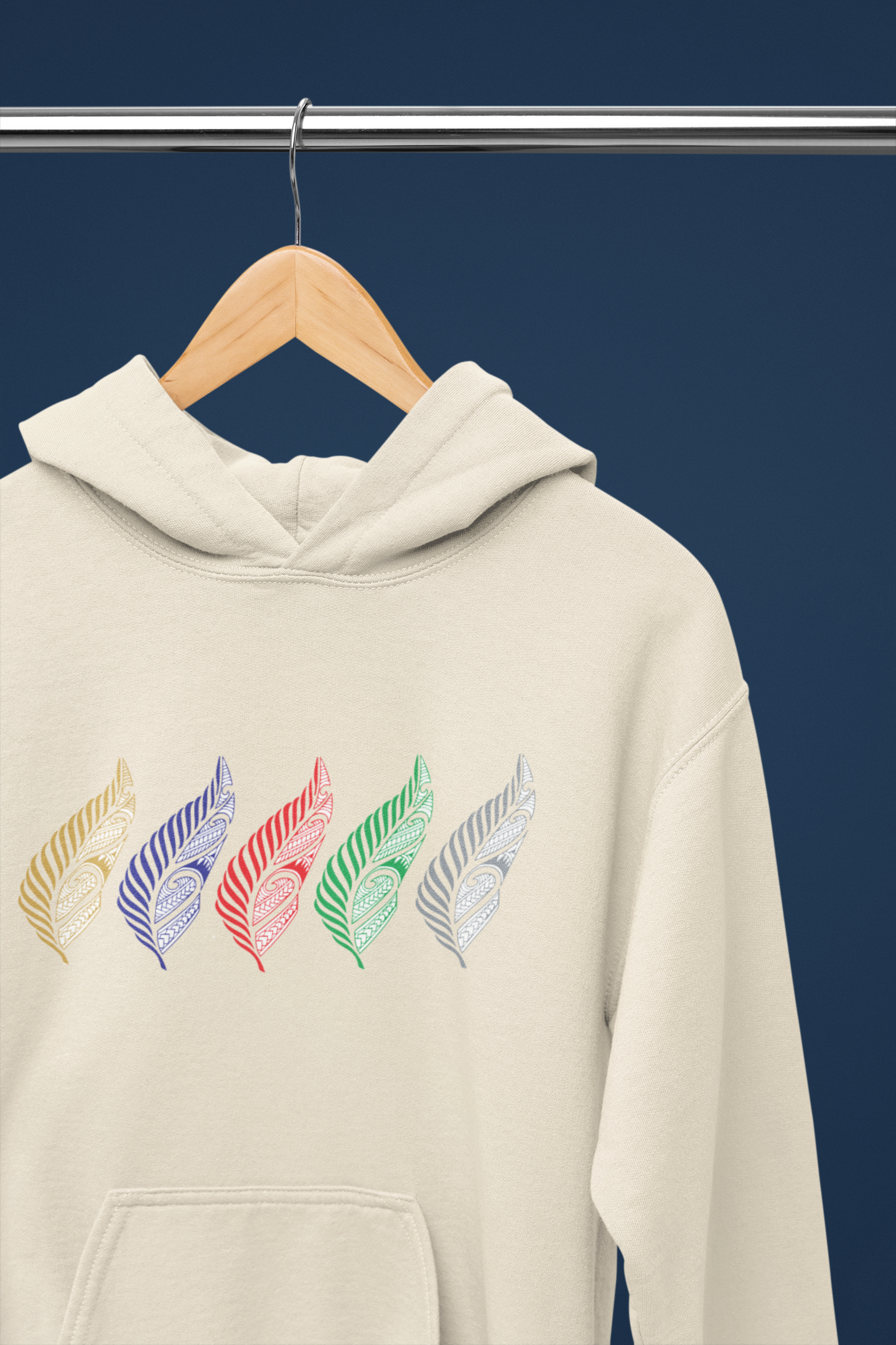 Unique Kiwi Collect - Ferns - Hoodie