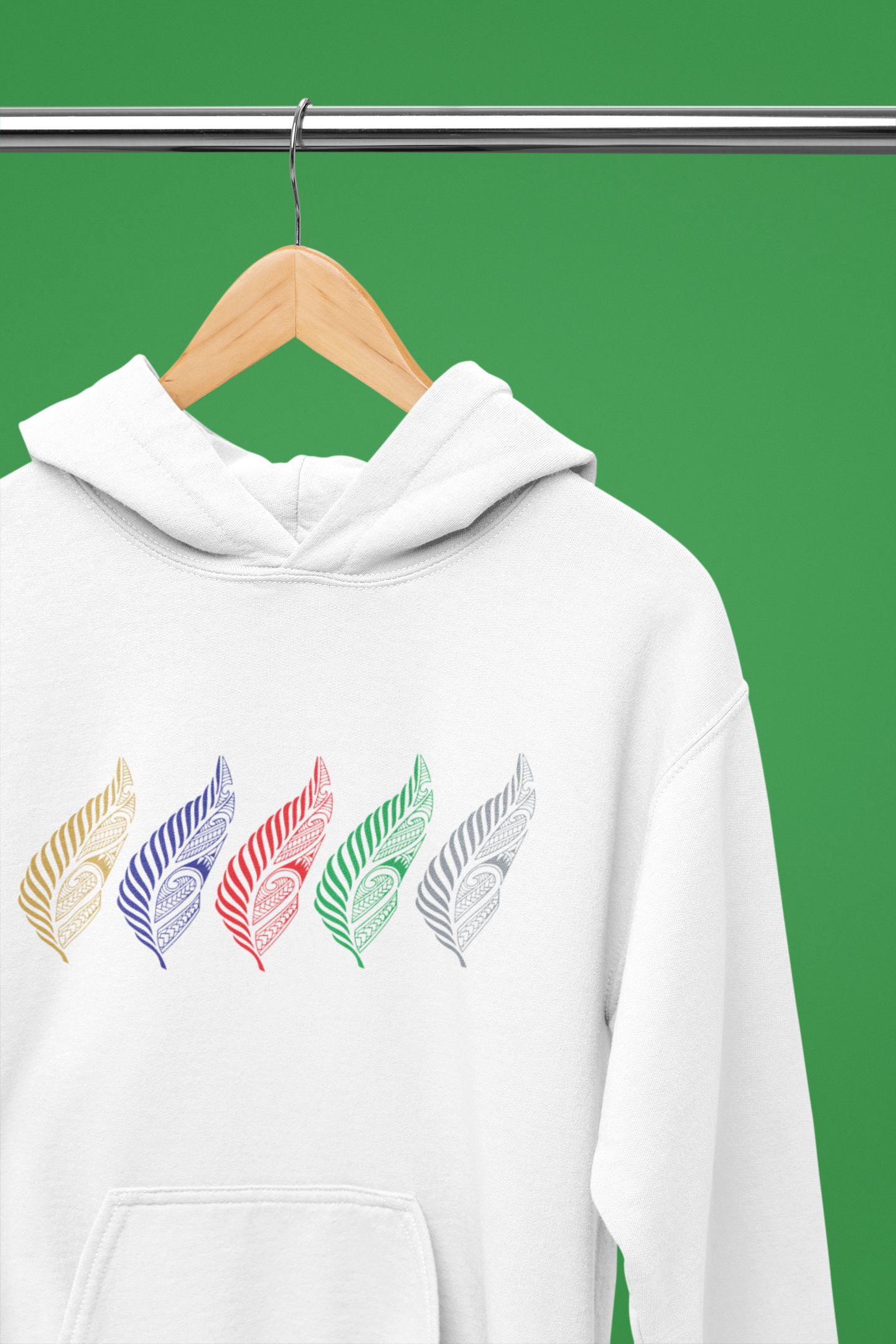Unique Kiwi Collect - Ferns - Hoodie