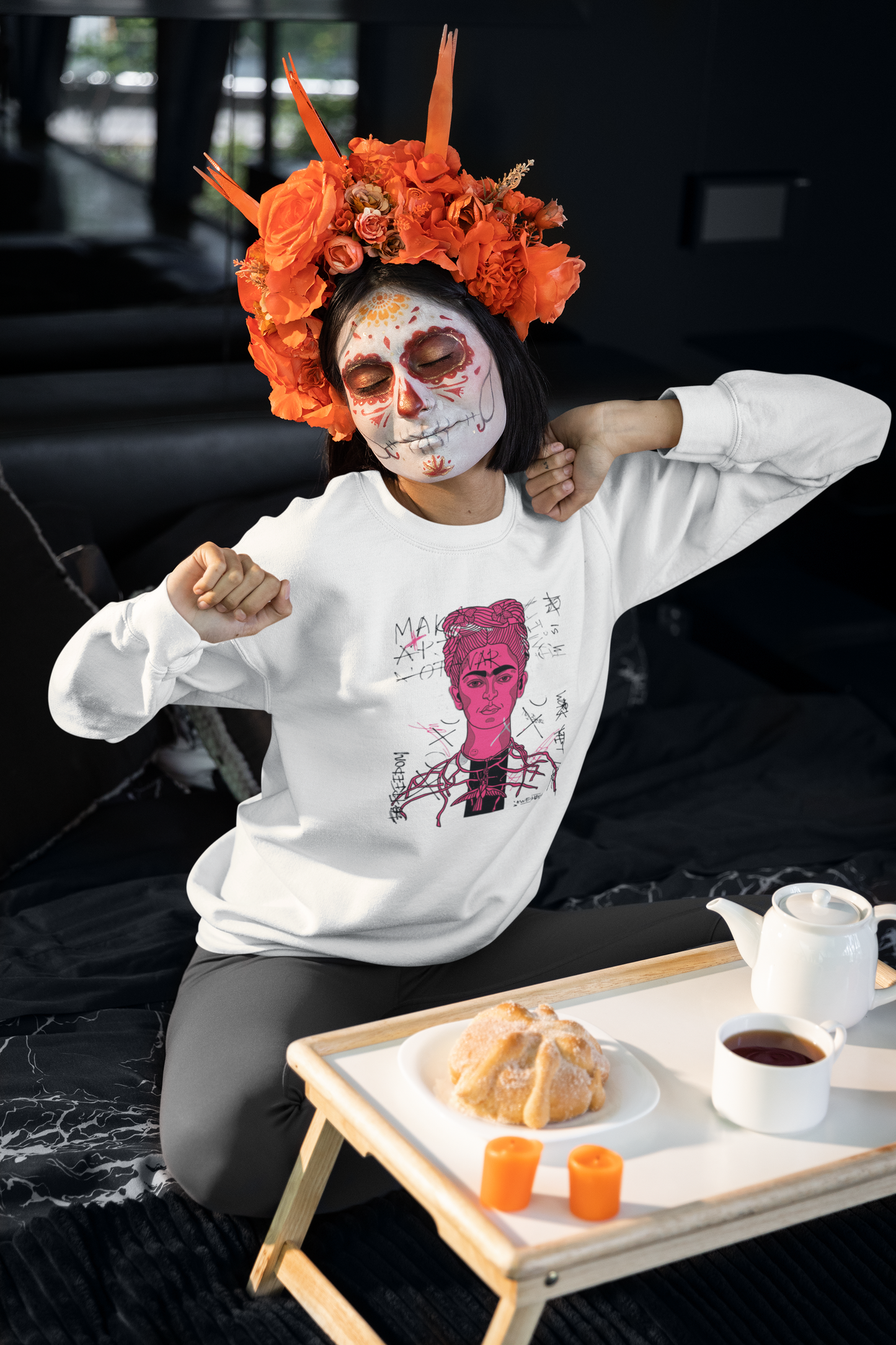 Frida K - Graffiti - Adult Crewneck
