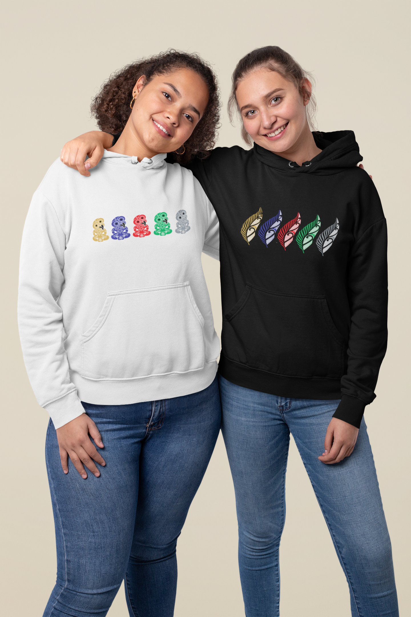Unique Kiwi Collect - Ferns - Hoodie