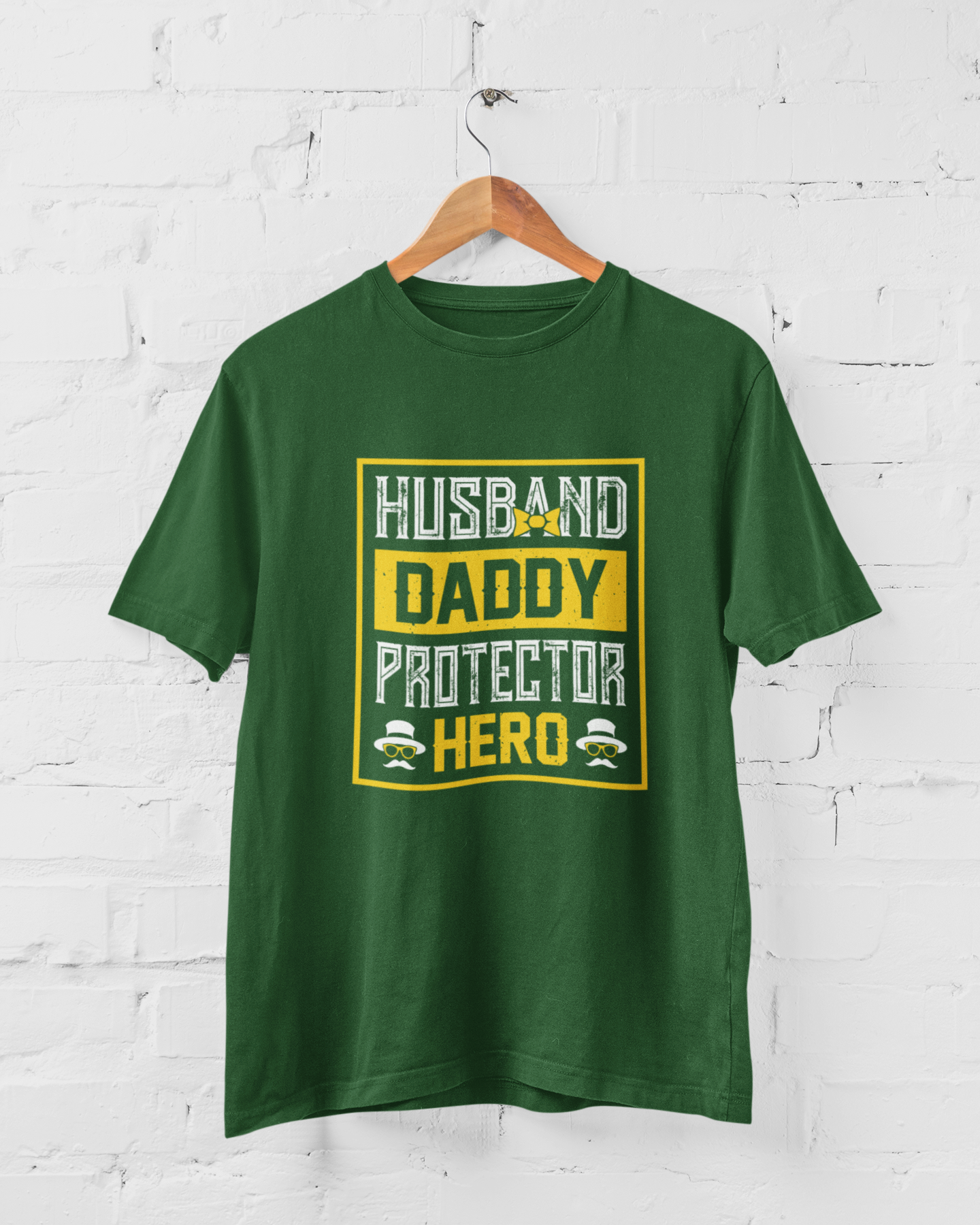 HUSBAND, DADDY, PROTECTOR, HERO - ADULT TEE