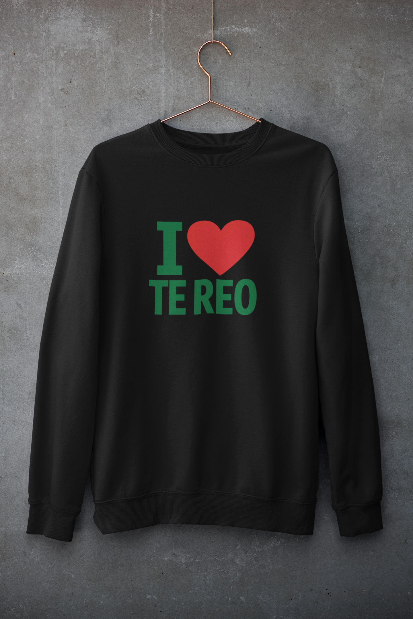 I ❤️ TE REO - ADULT CREWNECK