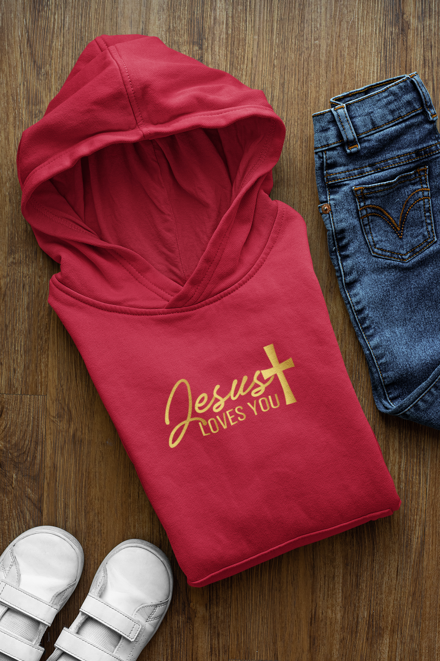 Jesus Loves You - Childrens Hoodie