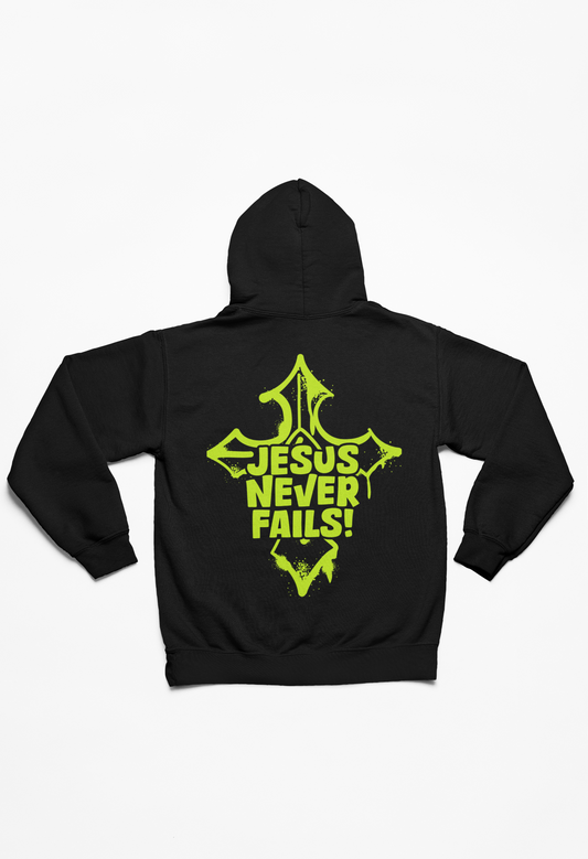 Jesus Never Fails - Adult Hoodie