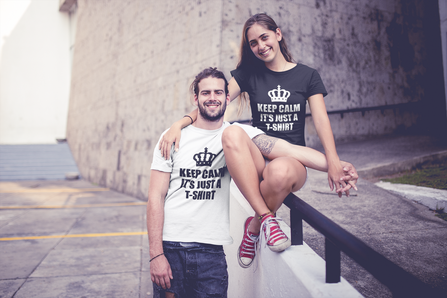 KEEP CALM, ITS JUST A T-SHIRT - ADULT TEE