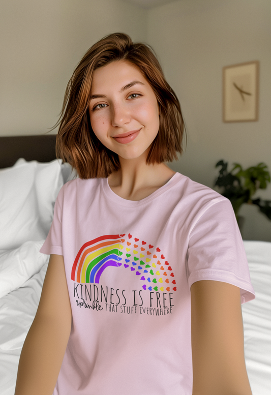 Pink T-Shirt Day - Kindness Is Free - Adult Tee