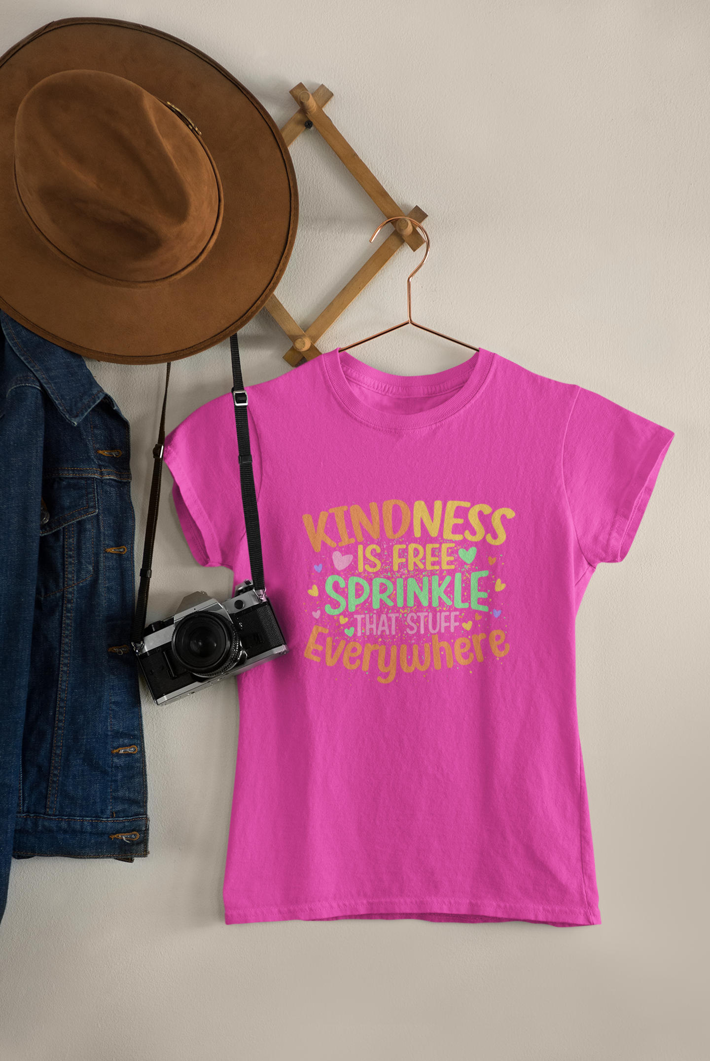 Kindness Is Free (pastels) - Adult tee