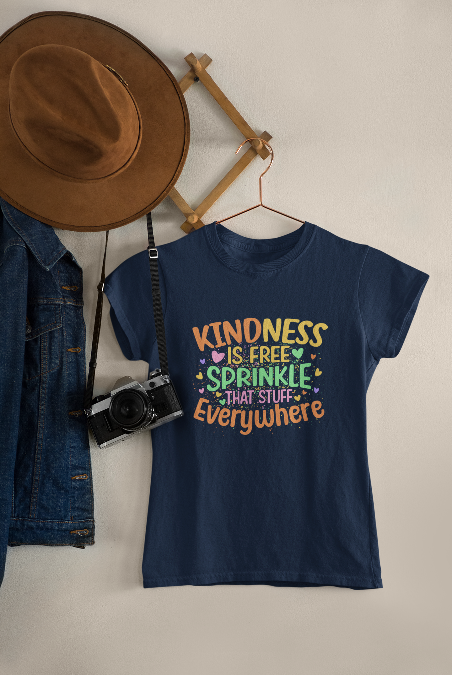 Kindness Is Free (pastels) - Adult tee