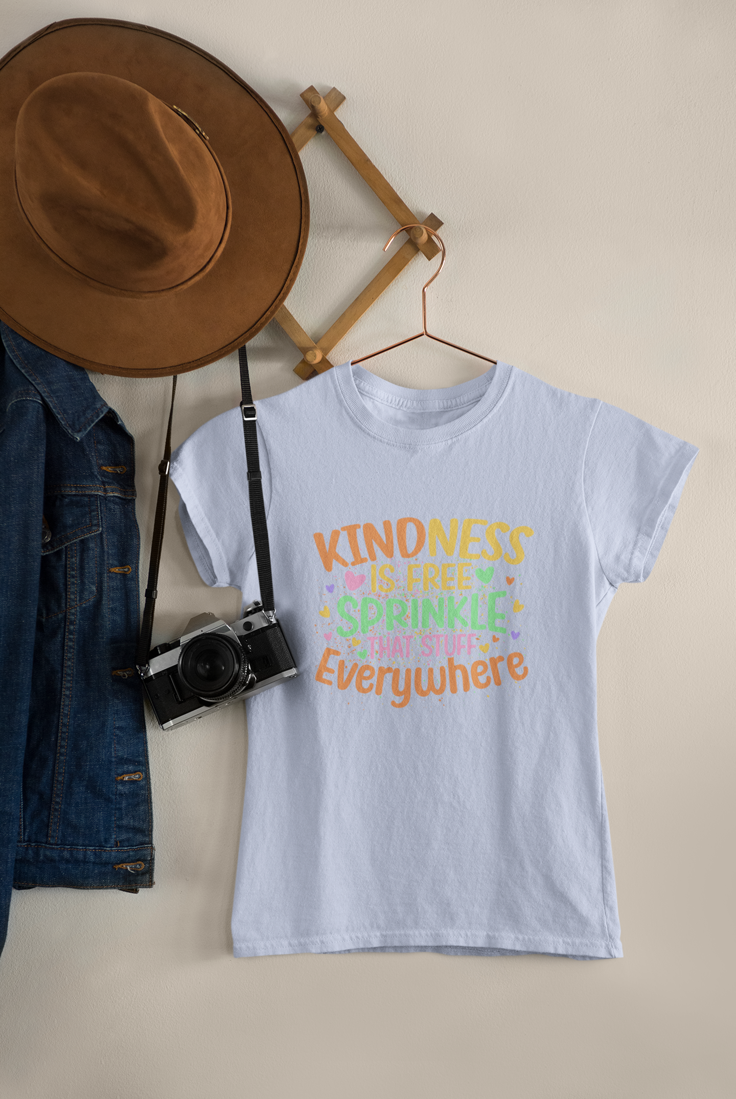 Kindness Is Free (pastels) - Adult tee