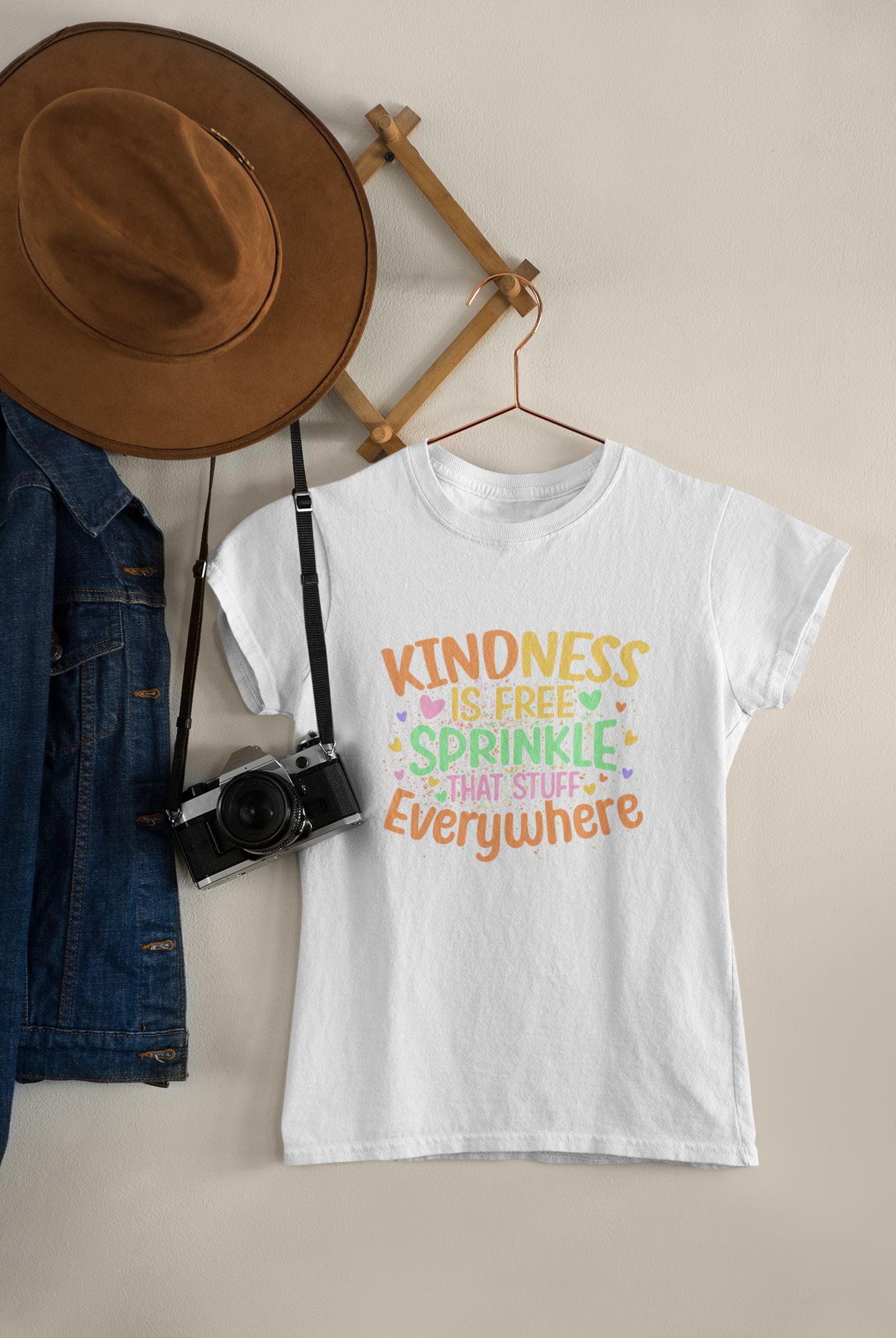 Kindness Is Free (pastels) - Adult tee