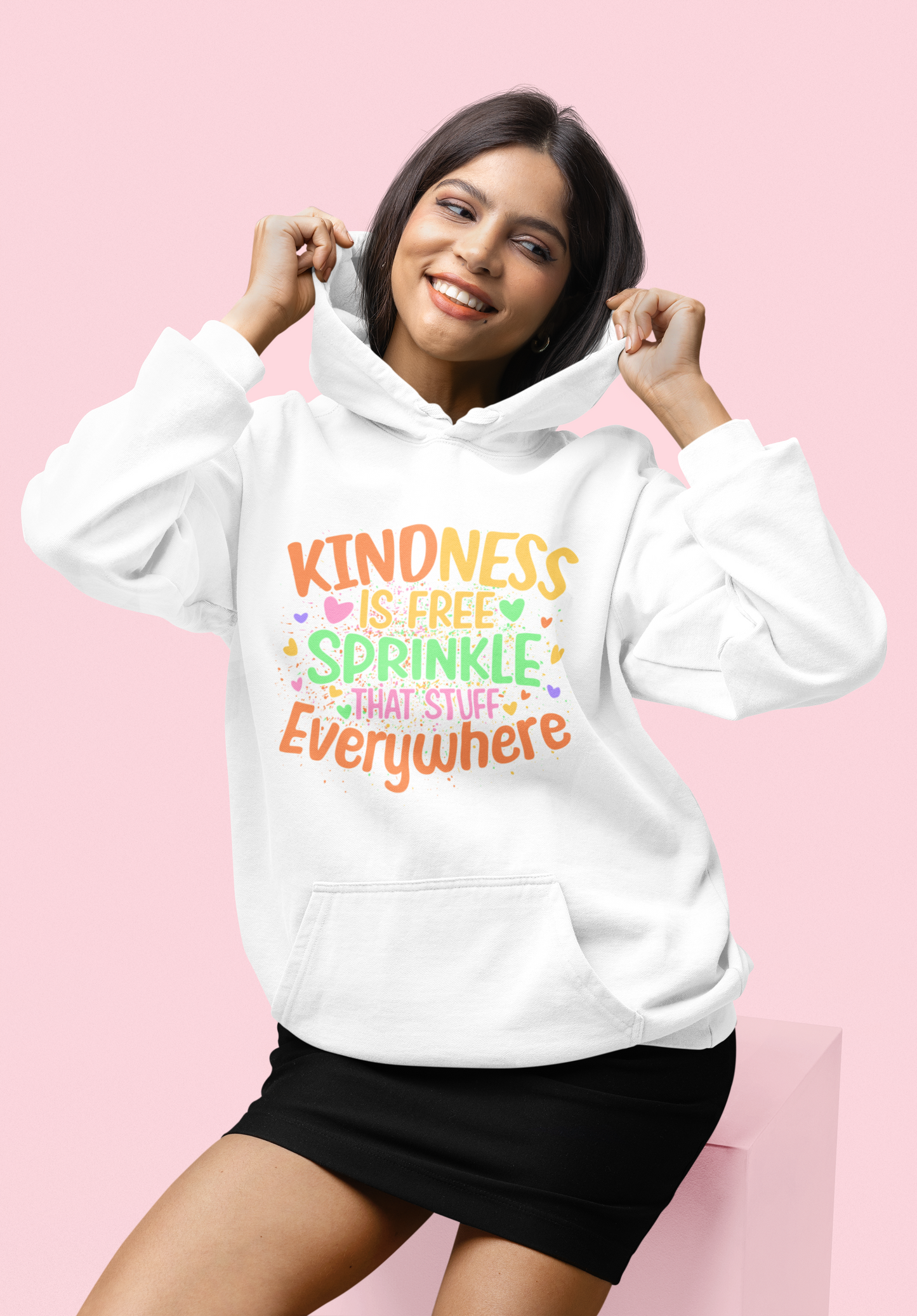 KINDNESS IS FREE (PASTELS) - Adult Hoodie