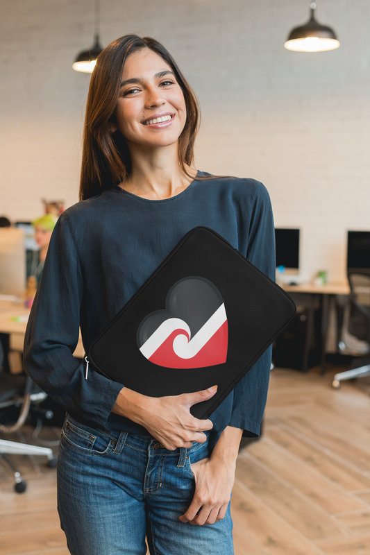 Laptop Sleeve - Tino Rangatiratanga Flag Heart