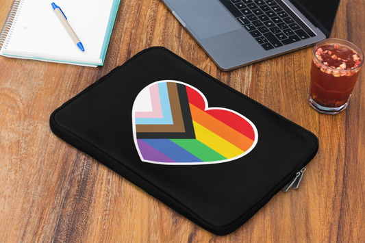 Laptop Sleeve - Progressive Pride Heart