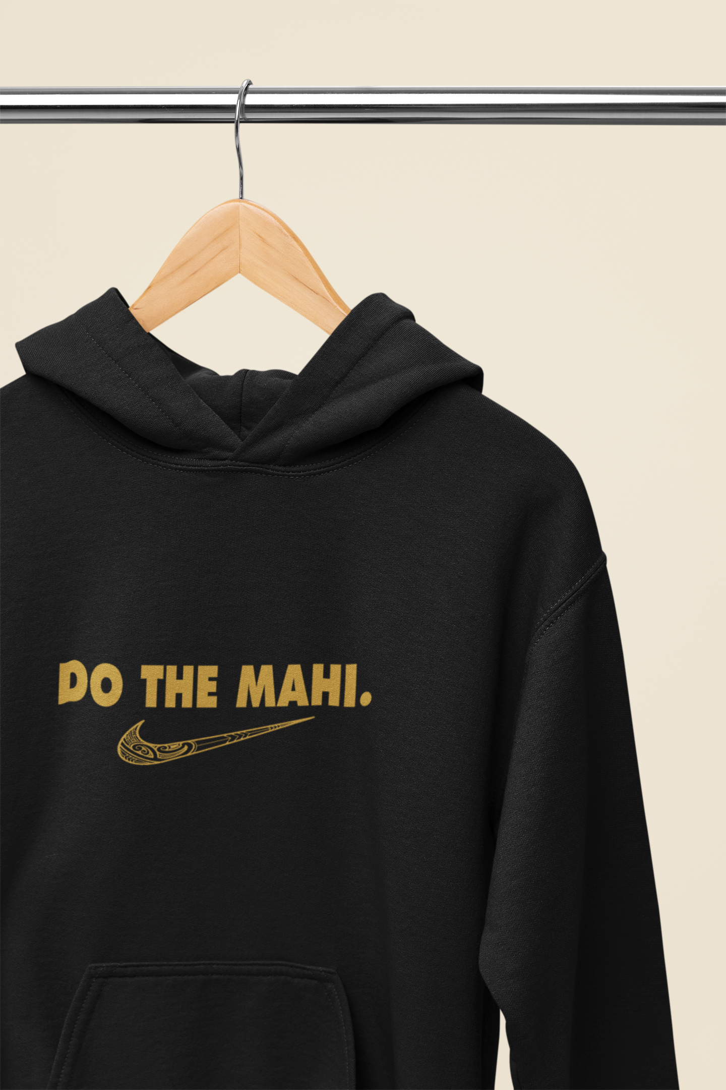 Do The Mahi (large tick) - Kaki - HOODIE