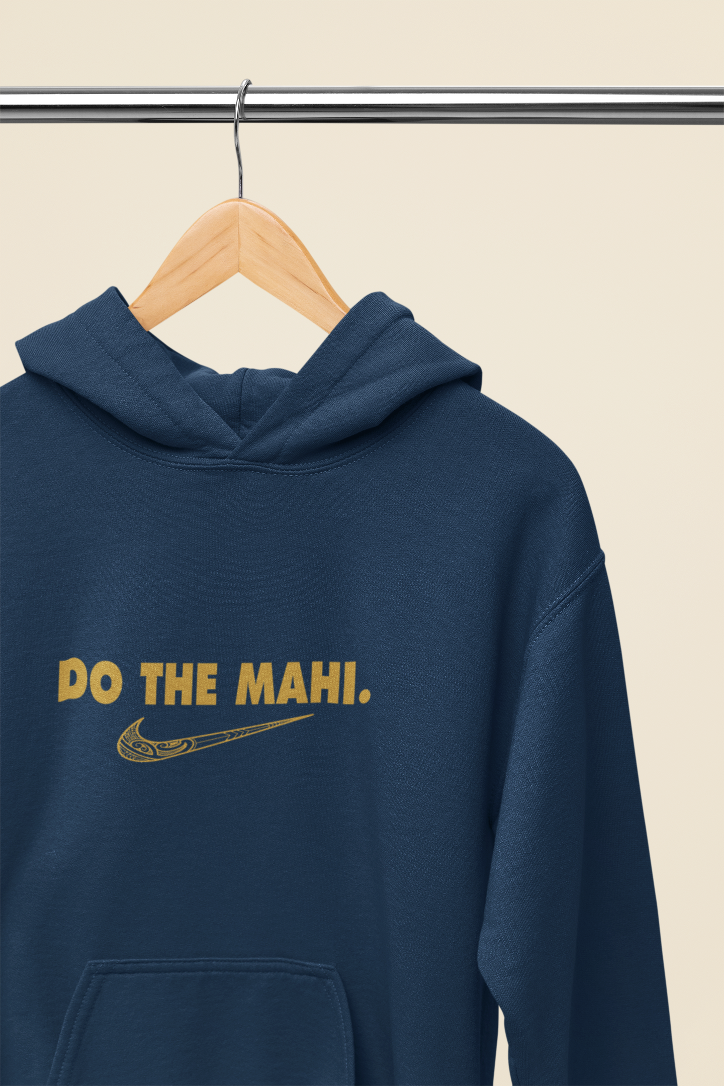 Do The Mahi (large tick) - Kaki - HOODIE
